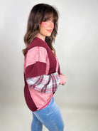 RESTOCK : Peace and Plenty Long Sleeve Top-120 Long Sleeve Tops-Easel-Heathered Boho Boutique, Women's Fashion and Accessories in Palmetto, FL