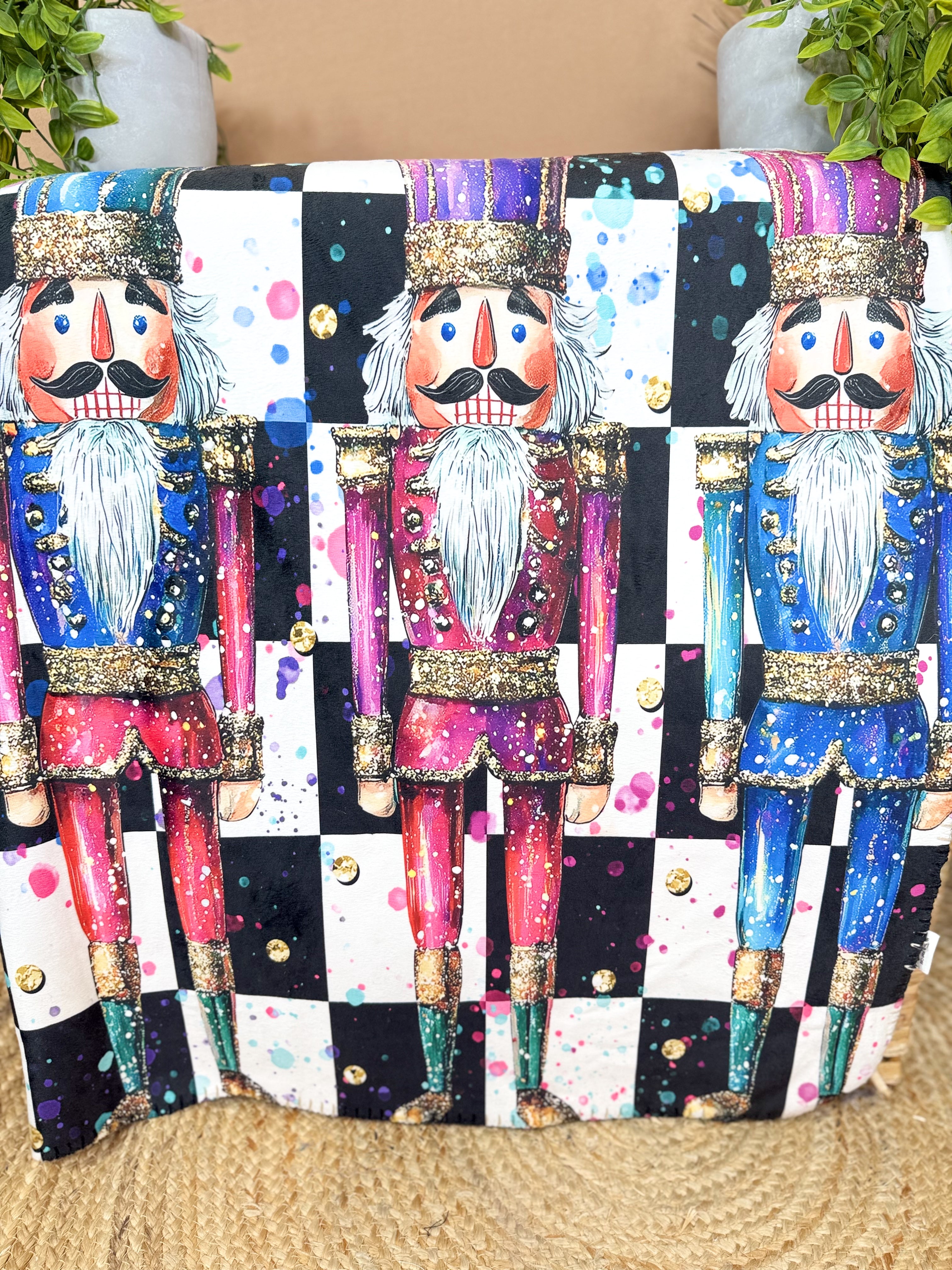 Nutcracker Remix Cloud Luxe Blanket-340 Other Accessories-Heathered Boho-Heathered Boho Boutique, Women's Fashion and Accessories in Palmetto, FL