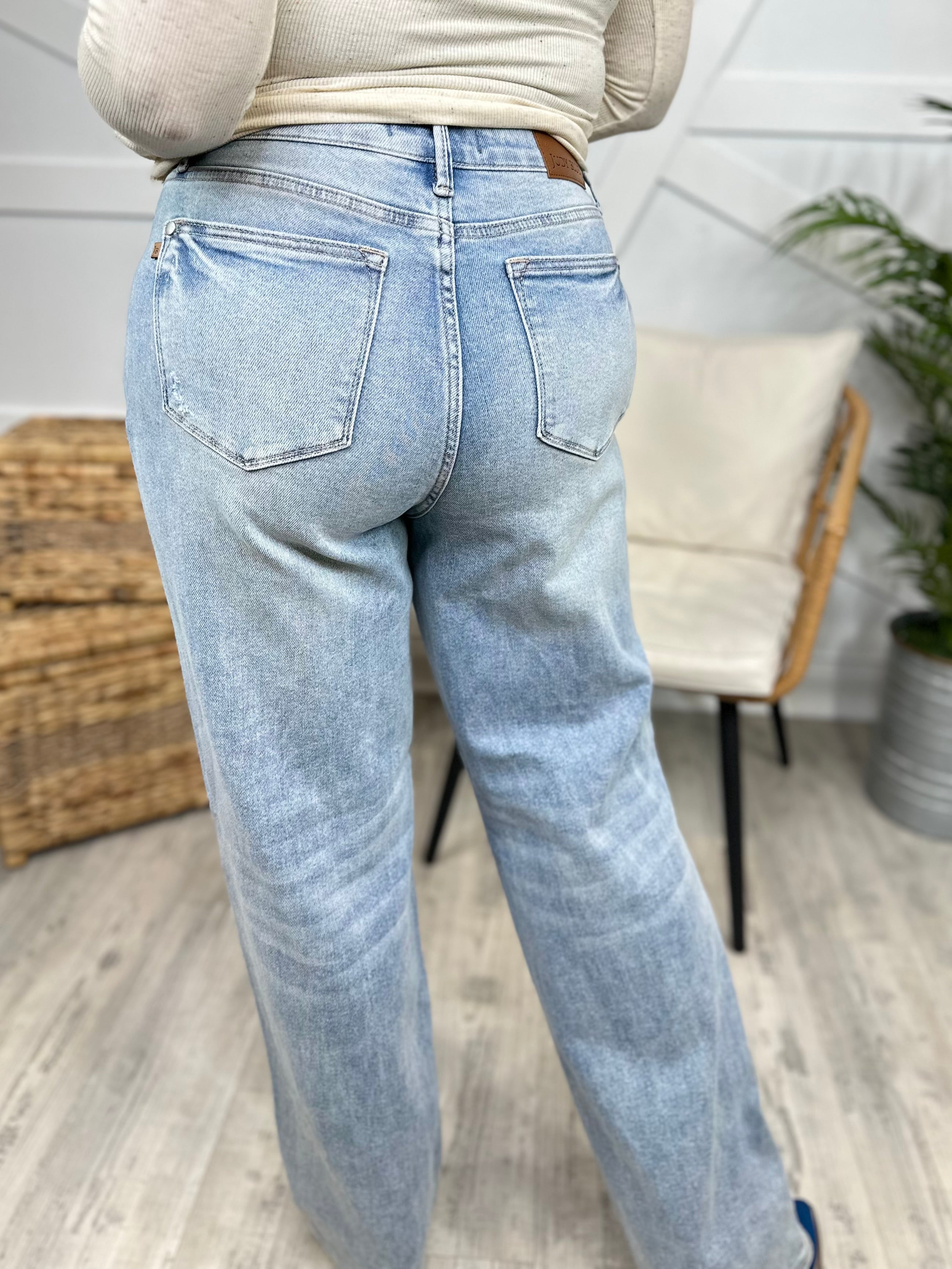 Friends Forever Rigid Magic Straight Leg by Judy Blue-190 Jeans-Judy Blue-Heathered Boho Boutique, Women's Fashion and Accessories in Palmetto, FL