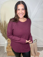 Cavalry Long Sleeve Top-120 LONG SLEEVE TOPS-HYFVE-Heathered Boho Boutique, Women's Fashion and Accessories in Palmetto, FL