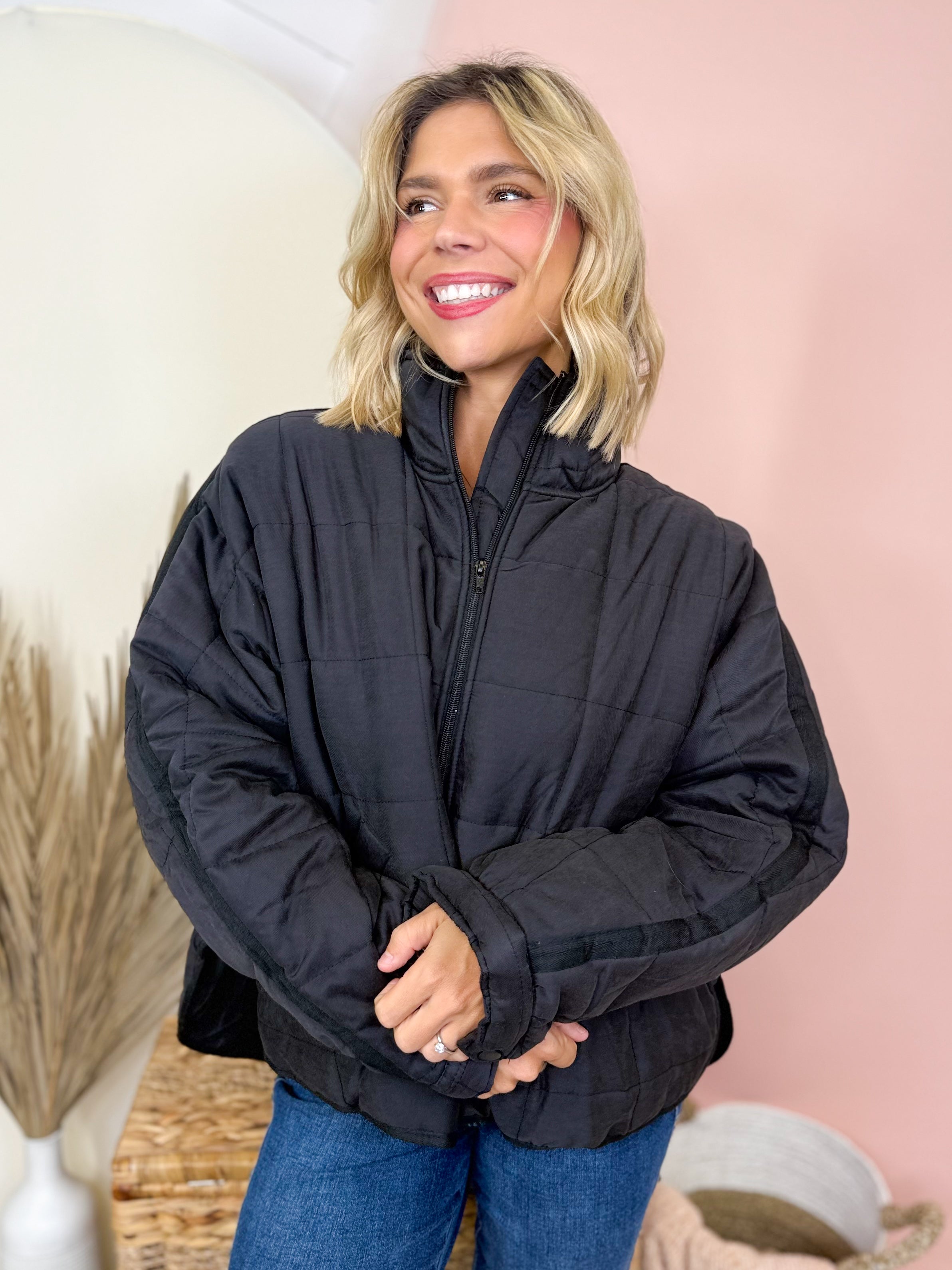 Daily Puffer Jacket-200 JACKETS/SHACKETS-HYFVE-Heathered Boho Boutique, Women's Fashion and Accessories in Palmetto, FL