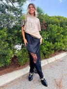 Zebra Skeleton Rock On Graphic Tee-130 Graphic Tees-Heathered Boho-Heathered Boho Boutique, Women's Fashion and Accessories in Palmetto, FL