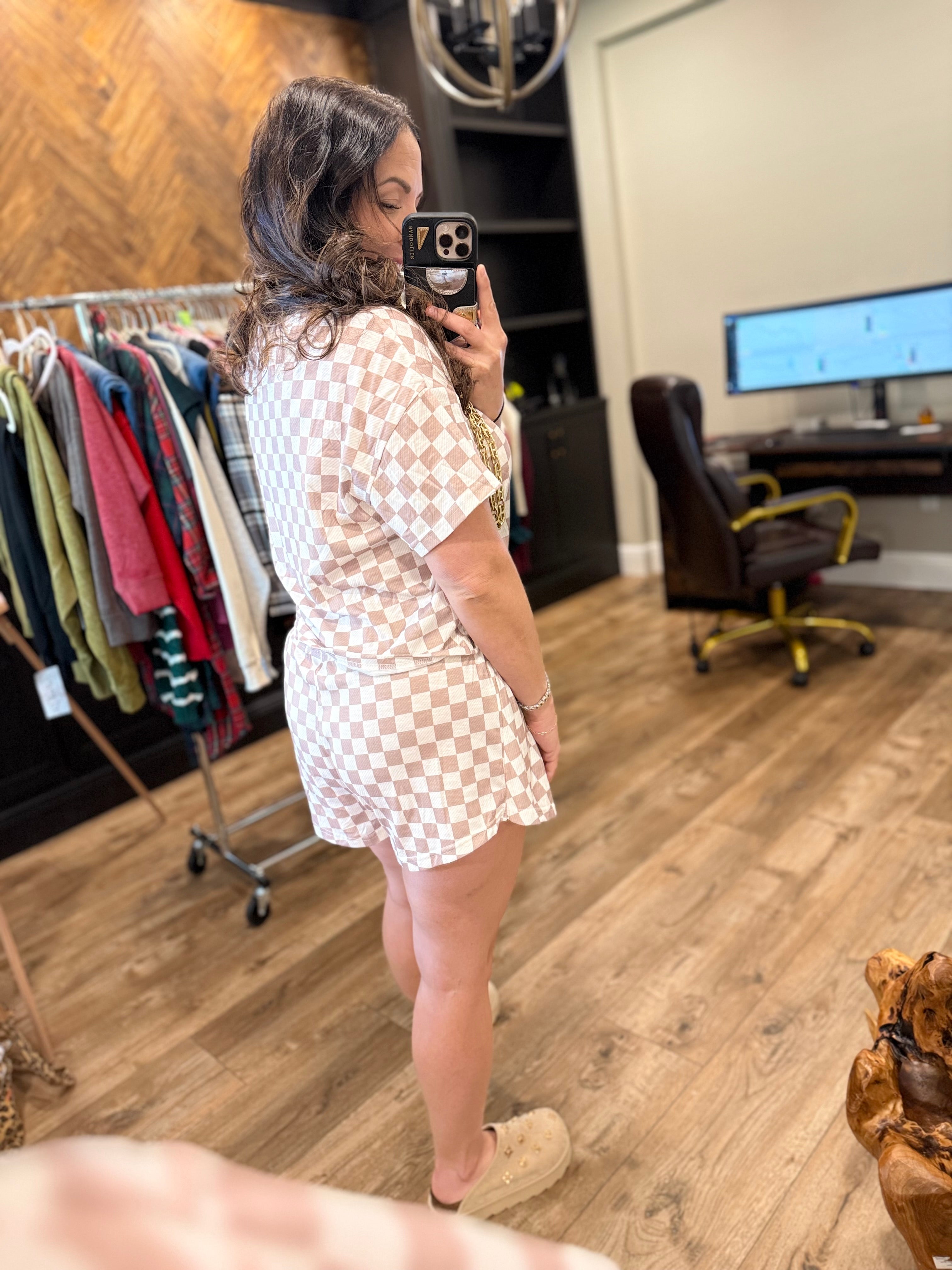 Checkmate Set-240 ACTIVEWEAR/SETS-LA Society-Heathered Boho Boutique, Women's Fashion and Accessories in Palmetto, FL