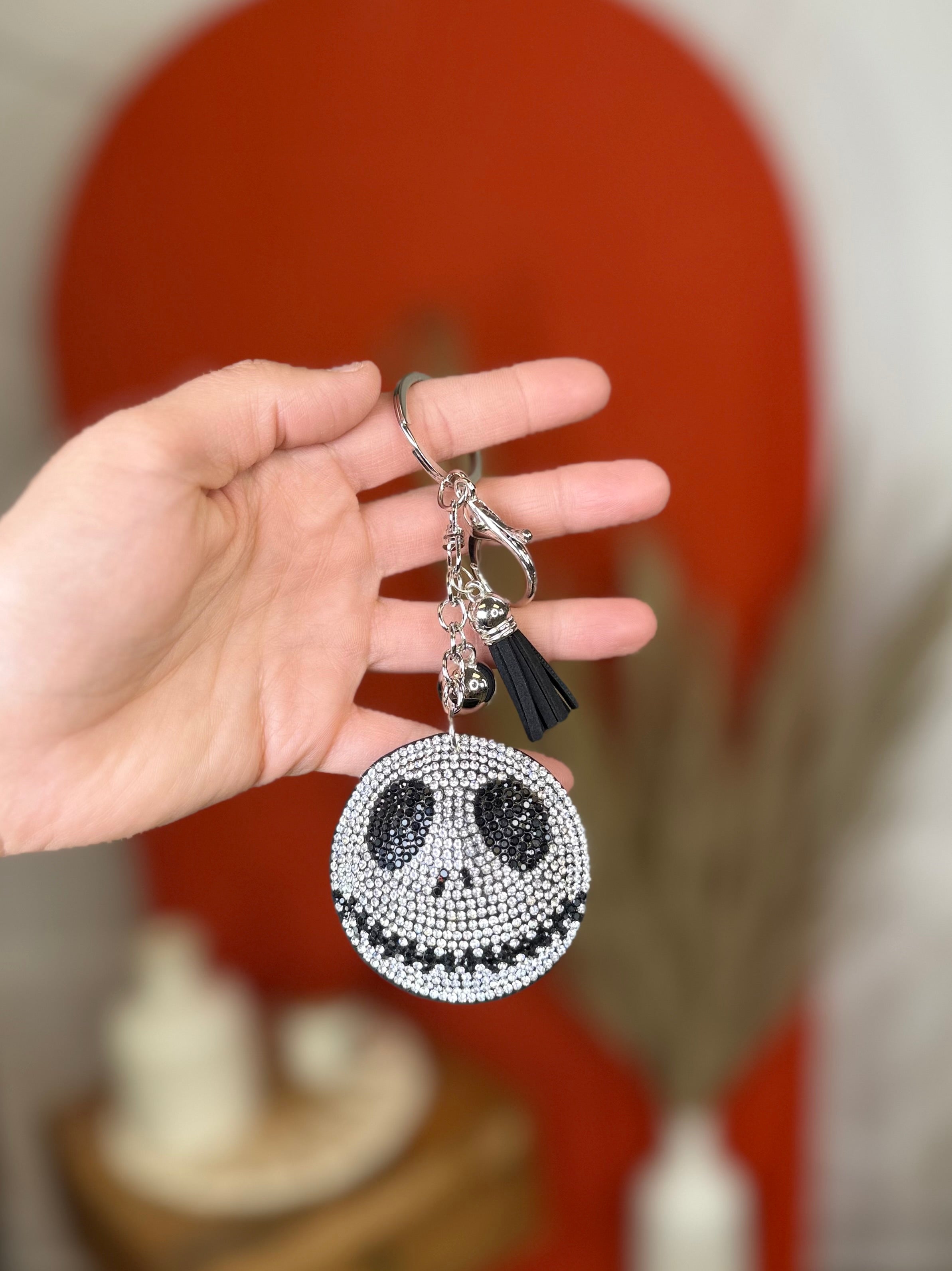 Smiling Skull Keychain-340 Other Accessories-RM Manufacturing-Heathered Boho Boutique, Women's Fashion and Accessories in Palmetto, FL
