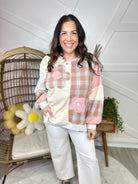 Practical Plaid Top-120 LONG SLEEVE TOPS-HAPTICS-Heathered Boho Boutique, Women's Fashion and Accessories in Palmetto, FL