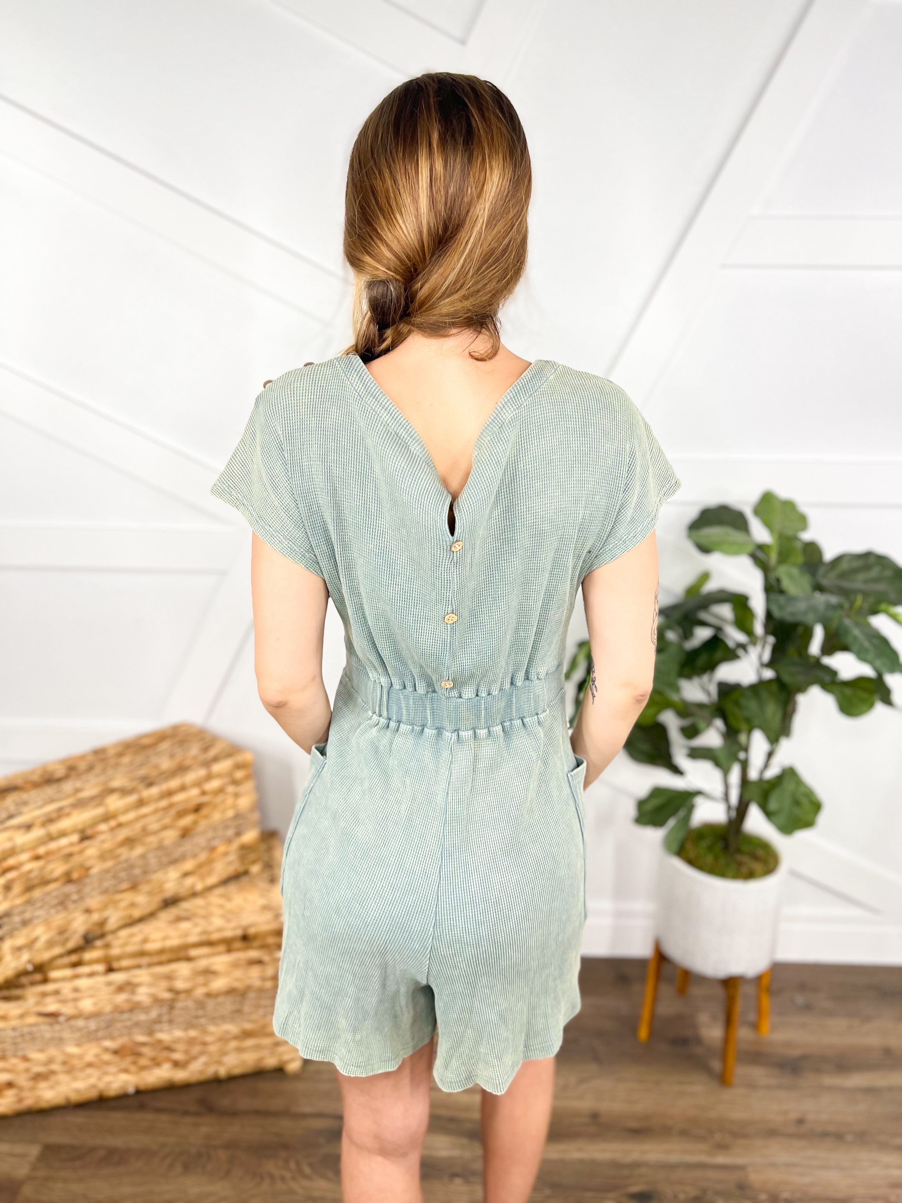 Skater Girl Romper-230 Dresses/Jumpsuits/Rompers-Davi & Dani-Heathered Boho Boutique, Women's Fashion and Accessories in Palmetto, FL