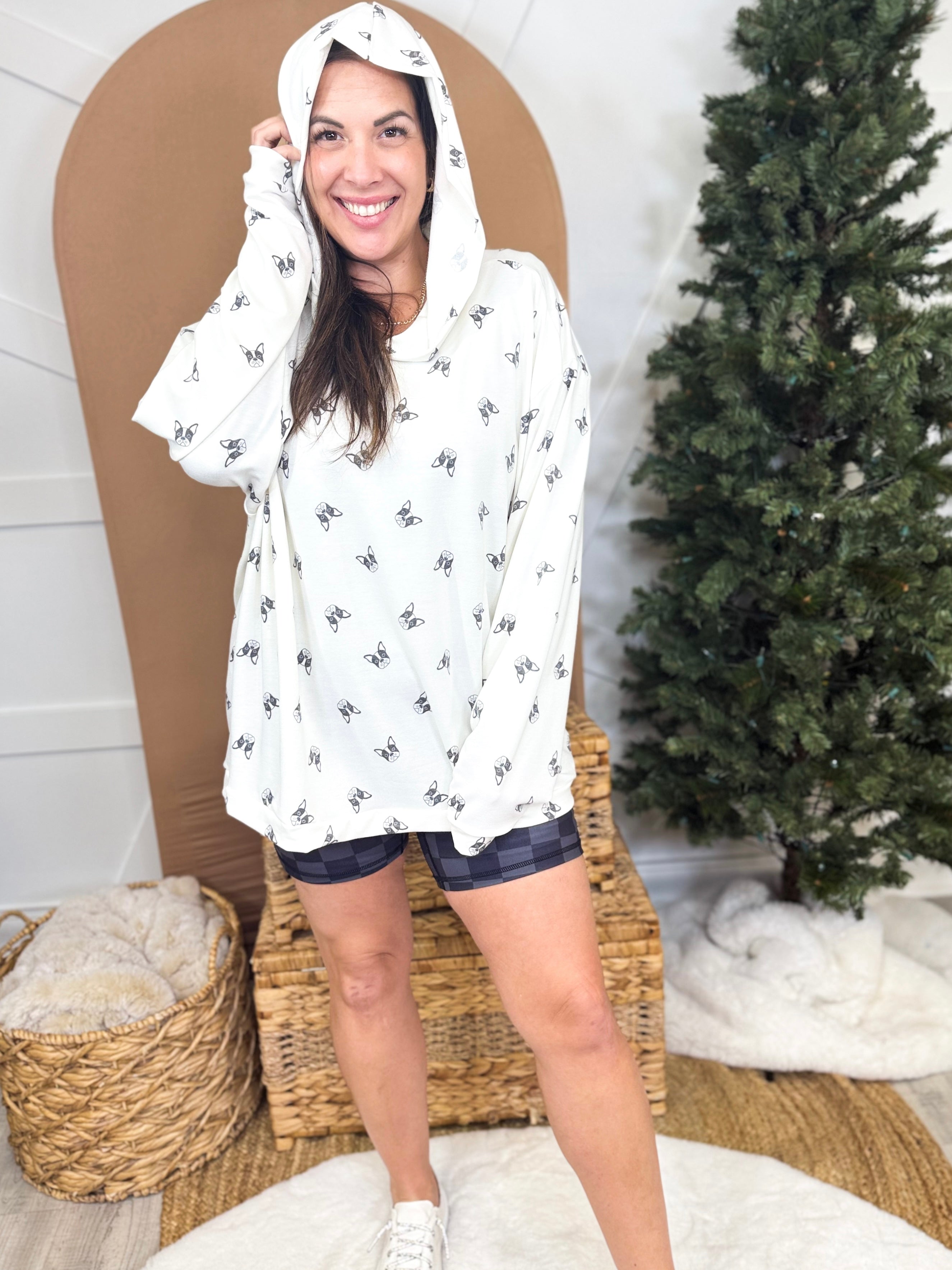 The Heather Hoodie- Frenchie-210 HOODIES-Heathered Boho-Heathered Boho Boutique, Women's Fashion and Accessories in Palmetto, FL