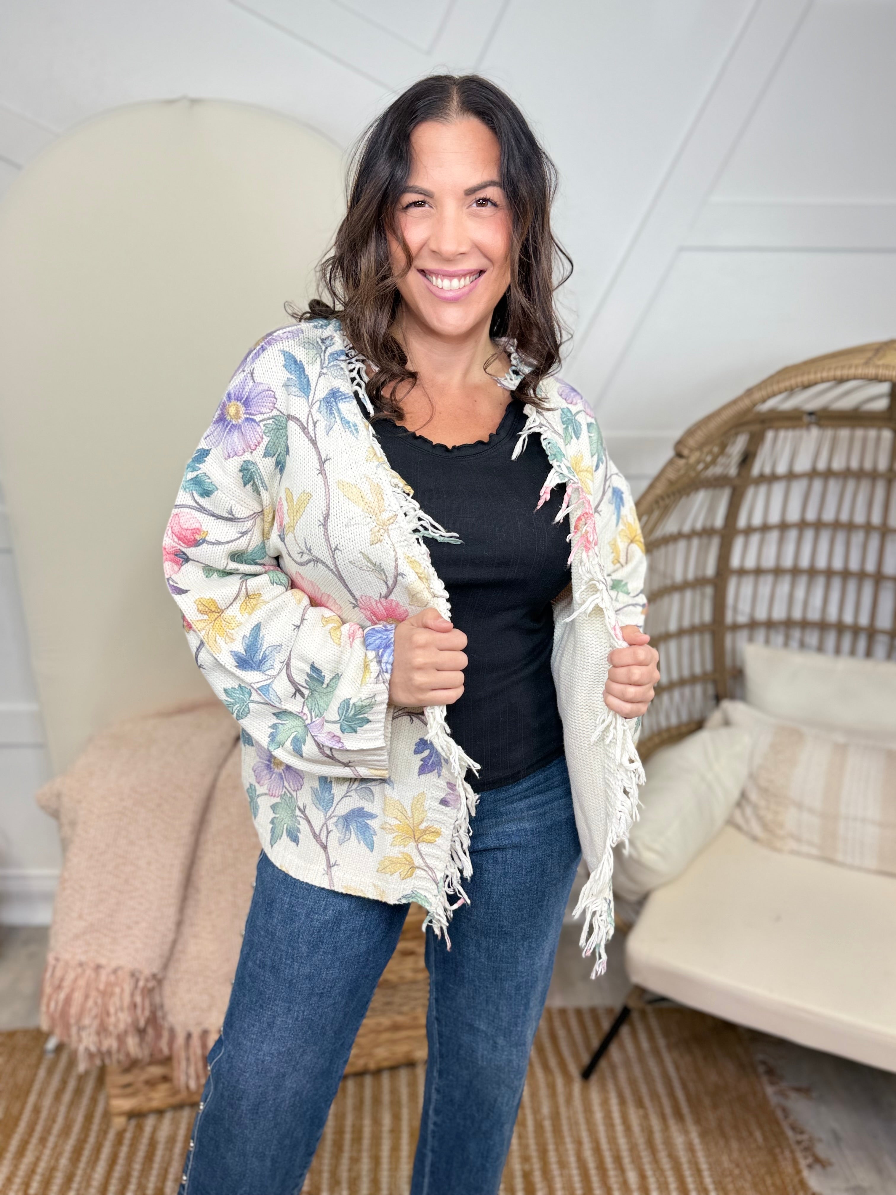 Live the Moment Cardigan-220 Cardigans/ Kimonos-Pol-Heathered Boho Boutique, Women's Fashion and Accessories in Palmetto, FL