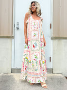 The Wildflower Nomad Dress-230 DRESSES/JUMPSUITS/ROMPERS-ODDI-Heathered Boho Boutique, Women's Fashion and Accessories in Palmetto, FL
