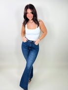 Rocky Mountain Tummy Control Flare Jeans by Judy Blue-190 Jeans-Judy Blue-Heathered Boho Boutique, Women's Fashion and Accessories in Palmetto, FL