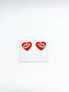 Loving Lips Pave Earrings-310 Jewelry-Leemode-Heathered Boho Boutique, Women's Fashion and Accessories in Palmetto, FL