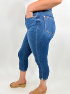 Part of Your World Capris by Judy Blue-190 Jeans-Judy Blue-Heathered Boho Boutique, Women's Fashion and Accessories in Palmetto, FL