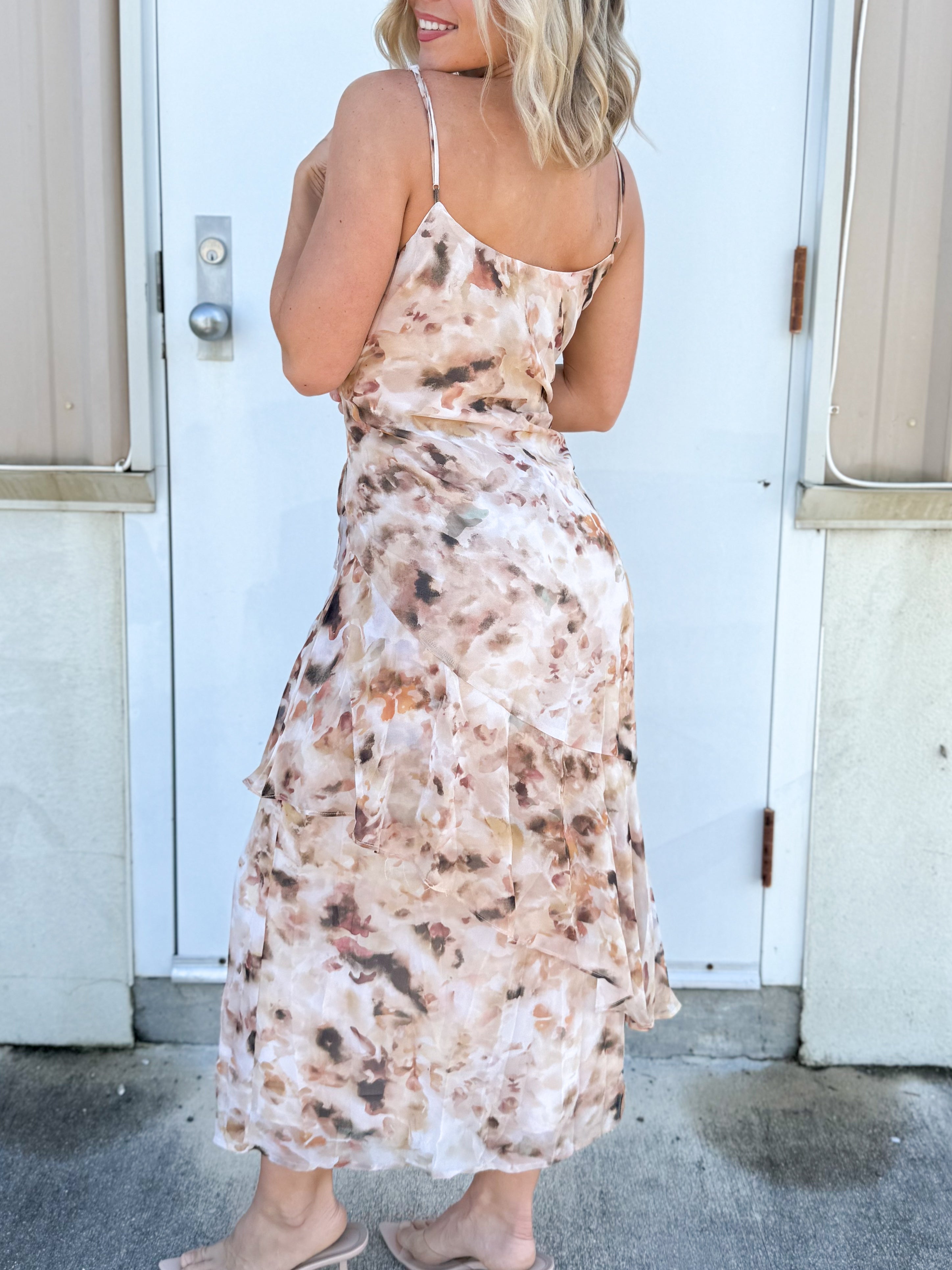 Golden Hour Dress-230 Dresses/Jumpsuits/Rompers-White Birch-Heathered Boho Boutique, Women's Fashion and Accessories in Palmetto, FL