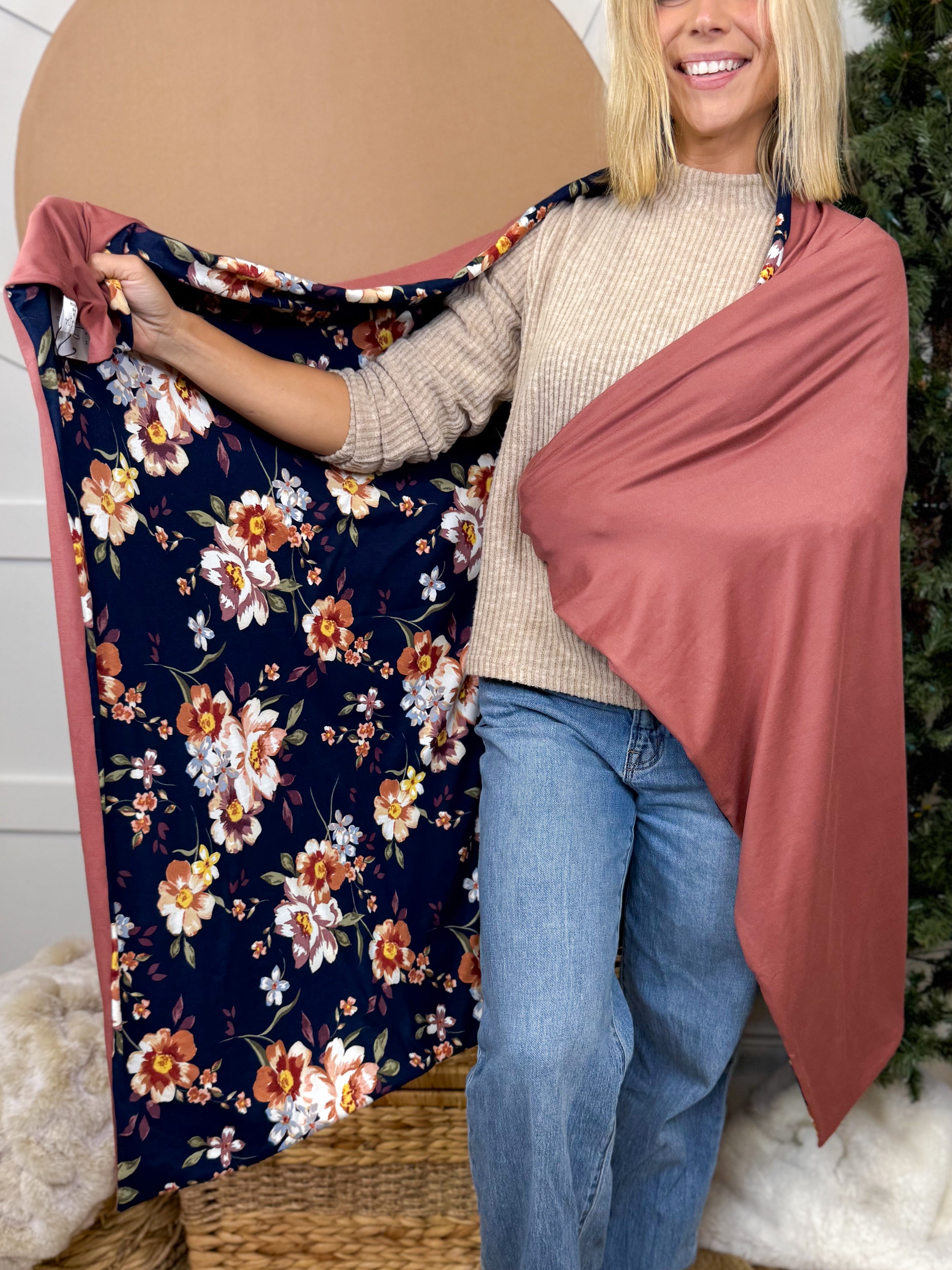 Blush Petal Dream Cozy Blanket-340 Other Accessories-Heathered Boho-Heathered Boho Boutique, Women's Fashion and Accessories in Palmetto, FL