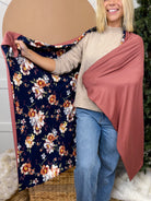 Blush Petal Dream Cozy Blanket-340 Other Accessories-Heathered Boho-Heathered Boho Boutique, Women's Fashion and Accessories in Palmetto, FL