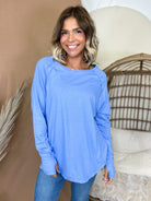 Restock: Live In It Long Sleeve Top-120 LONG SLEEVE TOPS-ZENANA-Heathered Boho Boutique, Women's Fashion and Accessories in Palmetto, FL