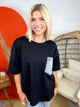 RESTOCK: Little Moments Top-110 SHORT SLEEVE TOP-SEW IN LOVE-Heathered Boho Boutique, Women's Fashion and Accessories in Palmetto, FL