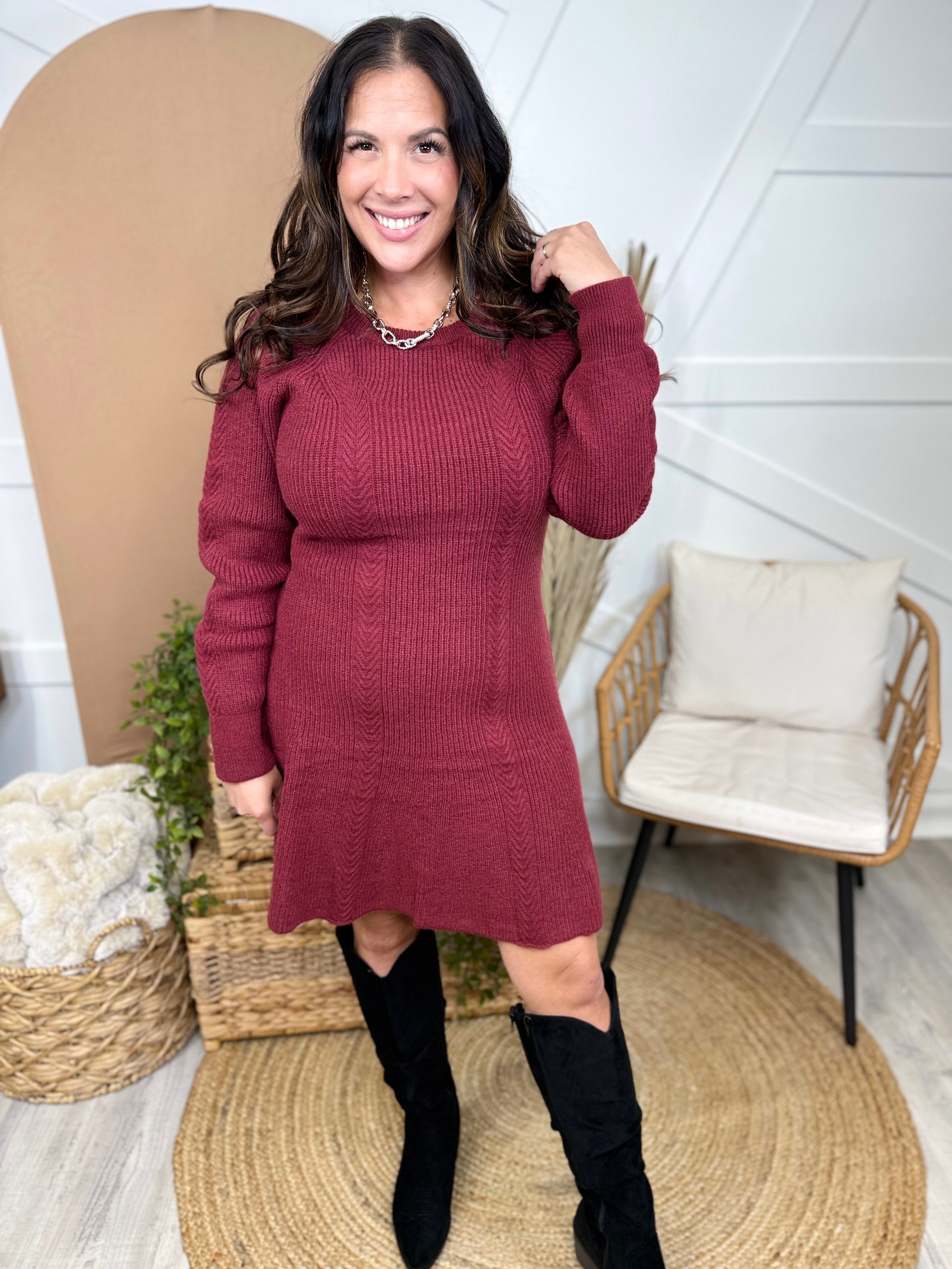 Own the Look Dress-230 DRESSES/JUMPSUITS/ROMPERS-GEEGEE-Heathered Boho Boutique, Women's Fashion and Accessories in Palmetto, FL