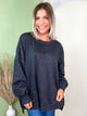 Restock: Picked Just for You Pullover-120 LONG SLEEVE TOPS-ZENANA-Heathered Boho Boutique, Women's Fashion and Accessories in Palmetto, FL