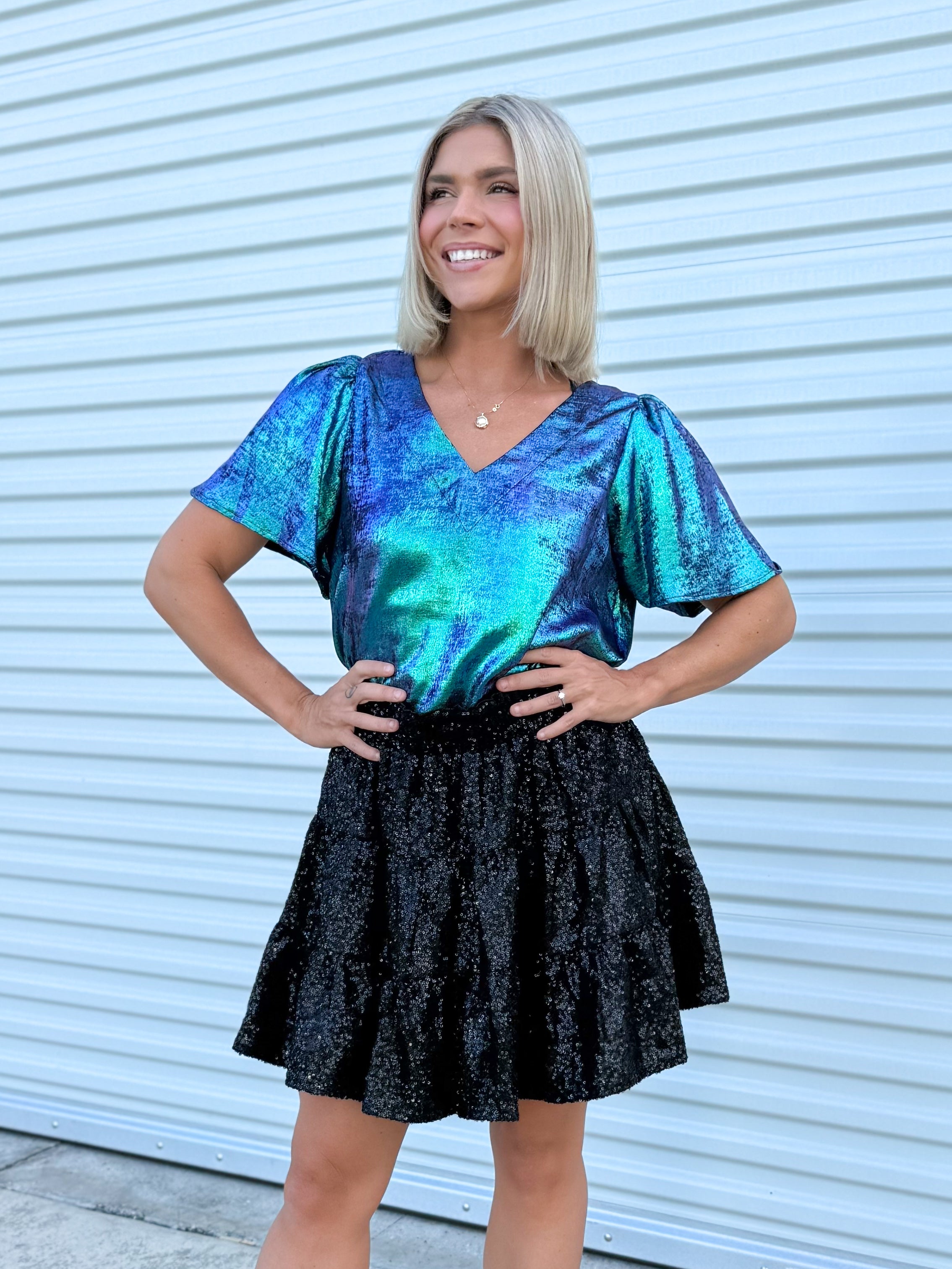 Make My Day Top-110 SHORT SLEEVE TOP-SEW IN LOVE-Heathered Boho Boutique, Women's Fashion and Accessories in Palmetto, FL