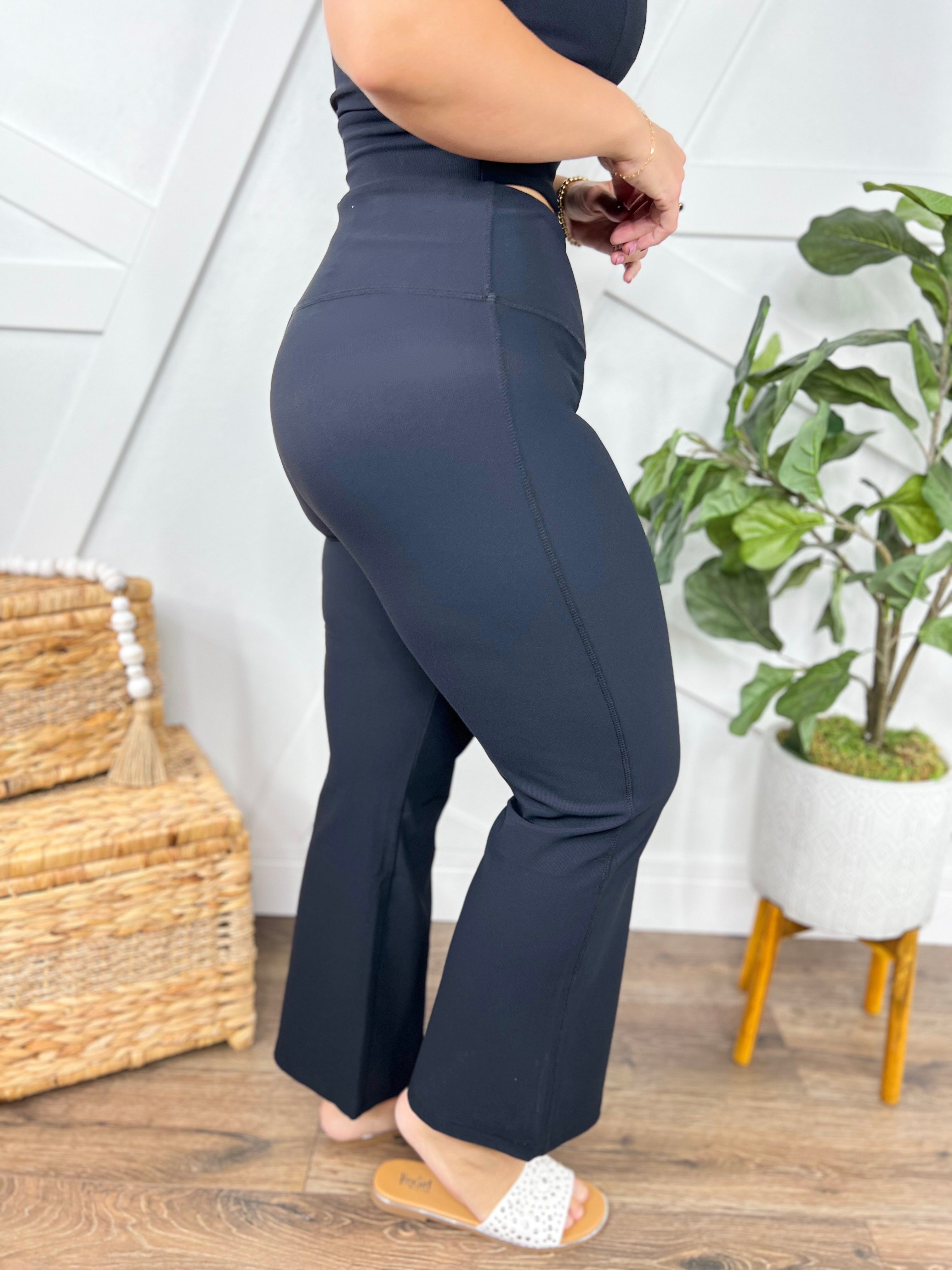 Back In Action Flare Pants-150 PANTS-White Birch-Heathered Boho Boutique, Women's Fashion and Accessories in Palmetto, FL