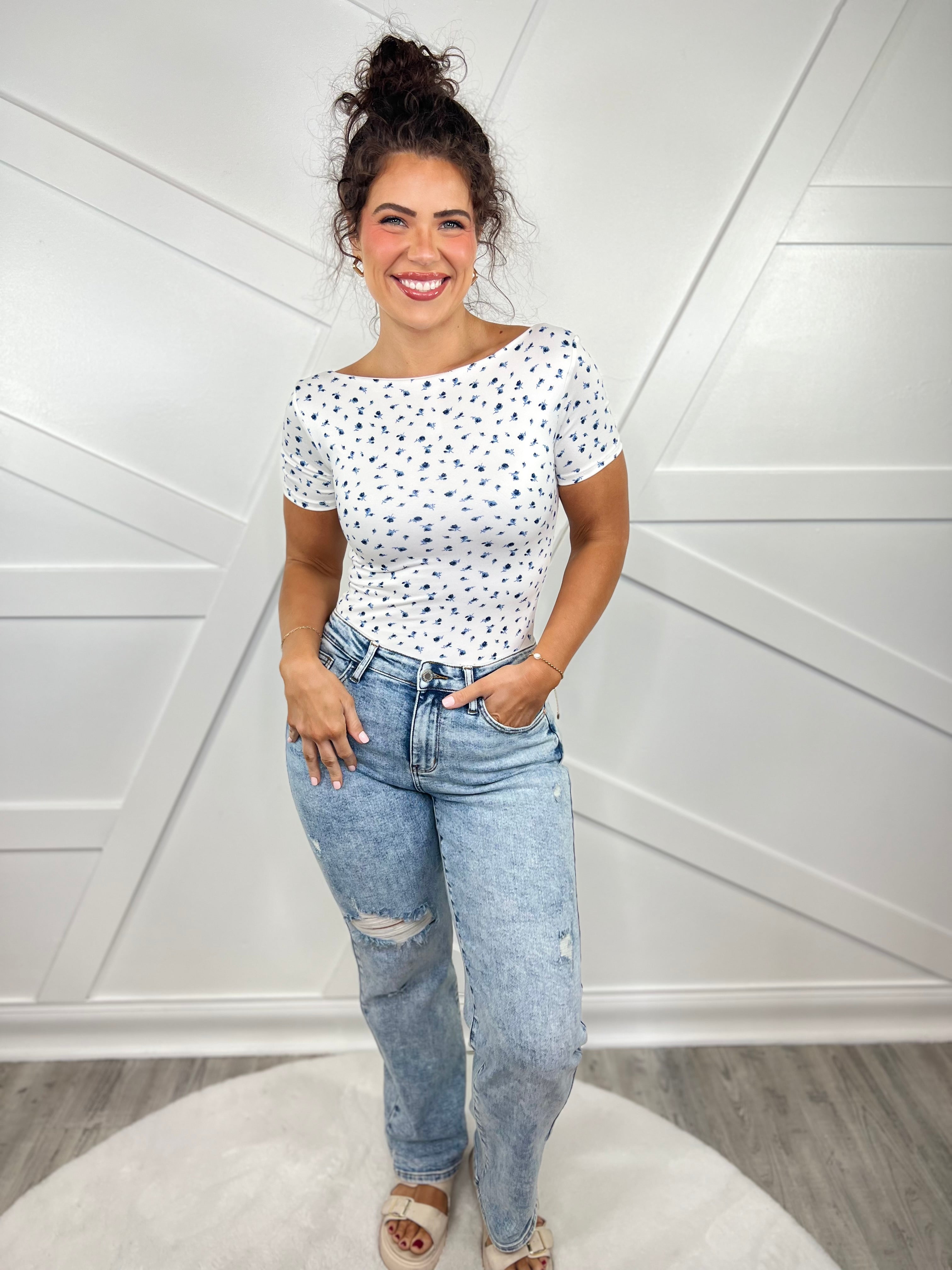 Retro Remix Straight Leg Jeans by Judy Blue-190 Jeans-Judy Blue-Heathered Boho Boutique, Women's Fashion and Accessories in Palmetto, FL