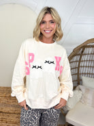 Spooky Ghost Sweater-125 Sweater-Peach Love-Heathered Boho Boutique, Women's Fashion and Accessories in Palmetto, FL