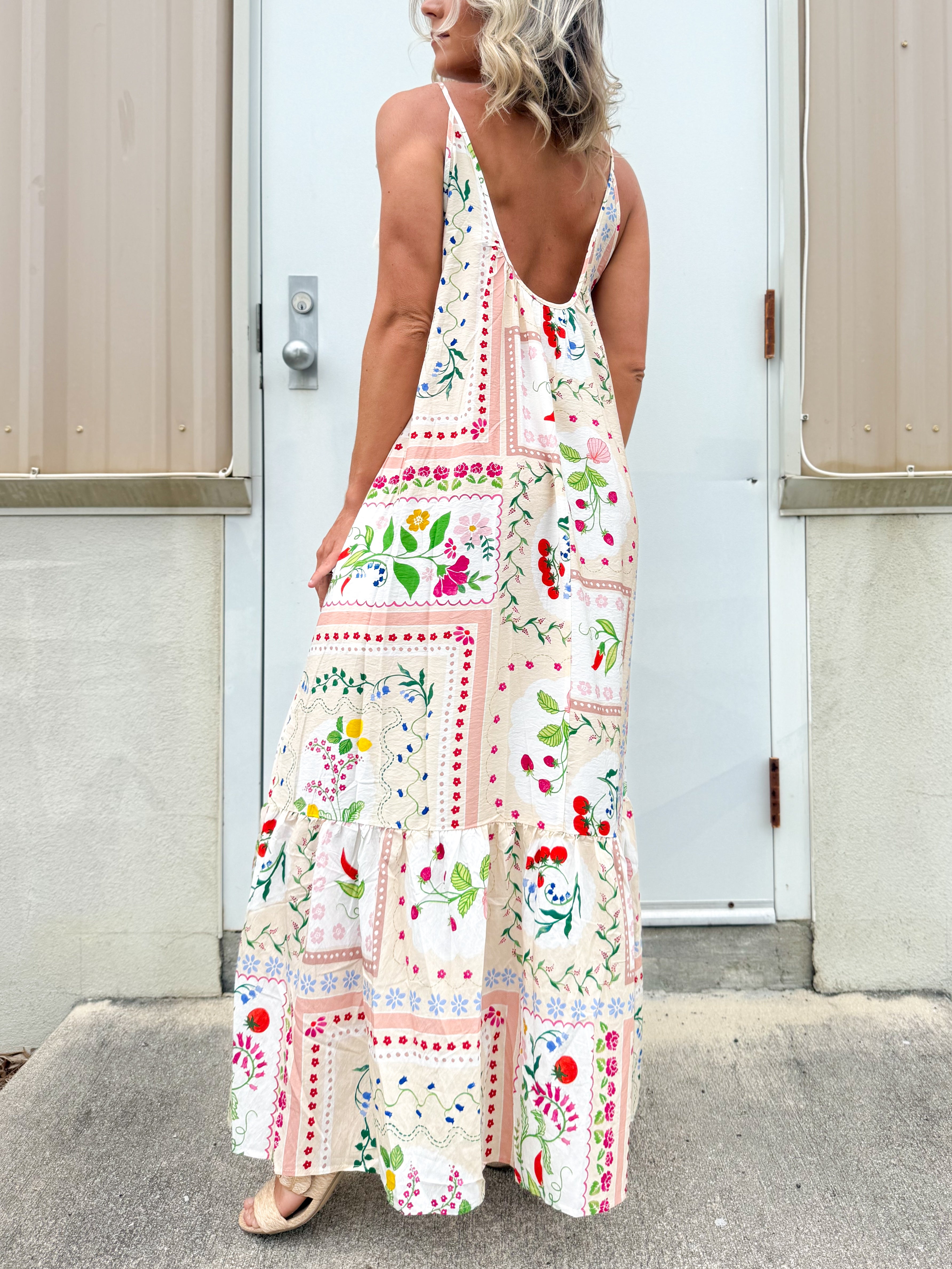 The Wildflower Nomad Dress-230 DRESSES/JUMPSUITS/ROMPERS-ODDI-Heathered Boho Boutique, Women's Fashion and Accessories in Palmetto, FL