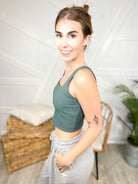 Restock: Team Player Ribbed Brami Top-100 Tank/Crop Tops-Rae Mode-Heathered Boho Boutique, Women's Fashion and Accessories in Palmetto, FL