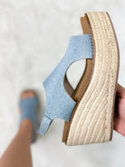 Freddie Wedges - Denim-350 Shoes-Corkys-Heathered Boho Boutique, Women's Fashion and Accessories in Palmetto, FL