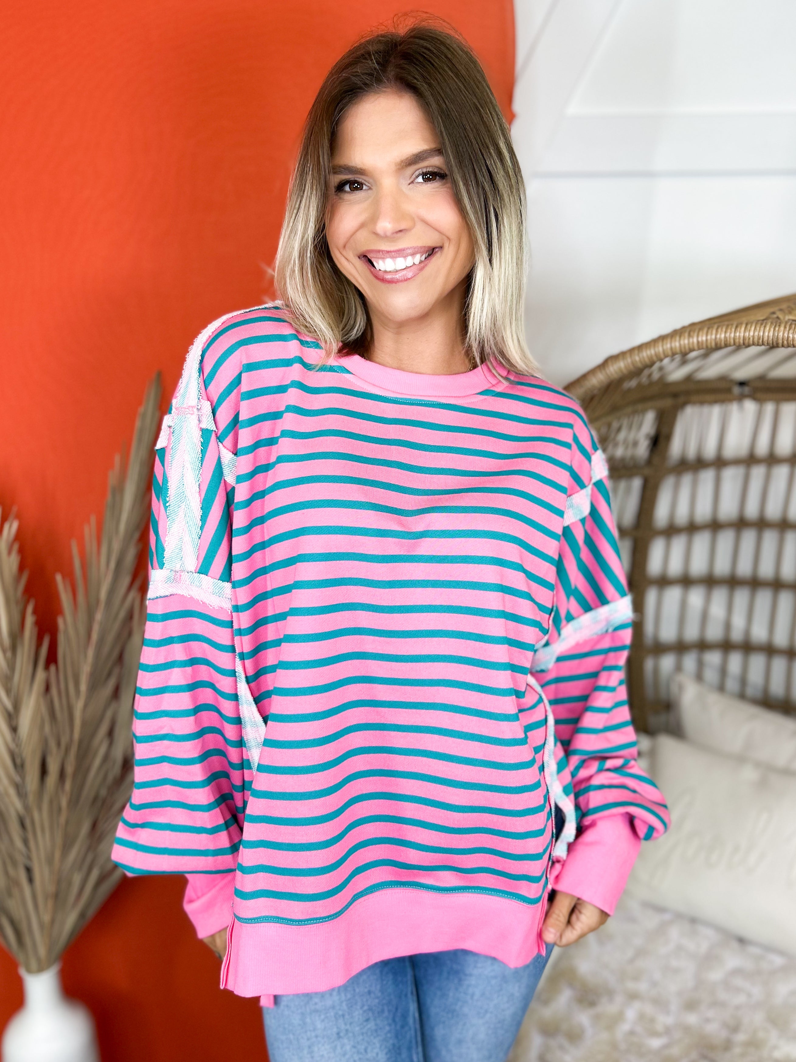 The Berry Bliss Pullover-120 LONG SLEEVE TOPS-HEIMISH-Heathered Boho Boutique, Women's Fashion and Accessories in Palmetto, FL