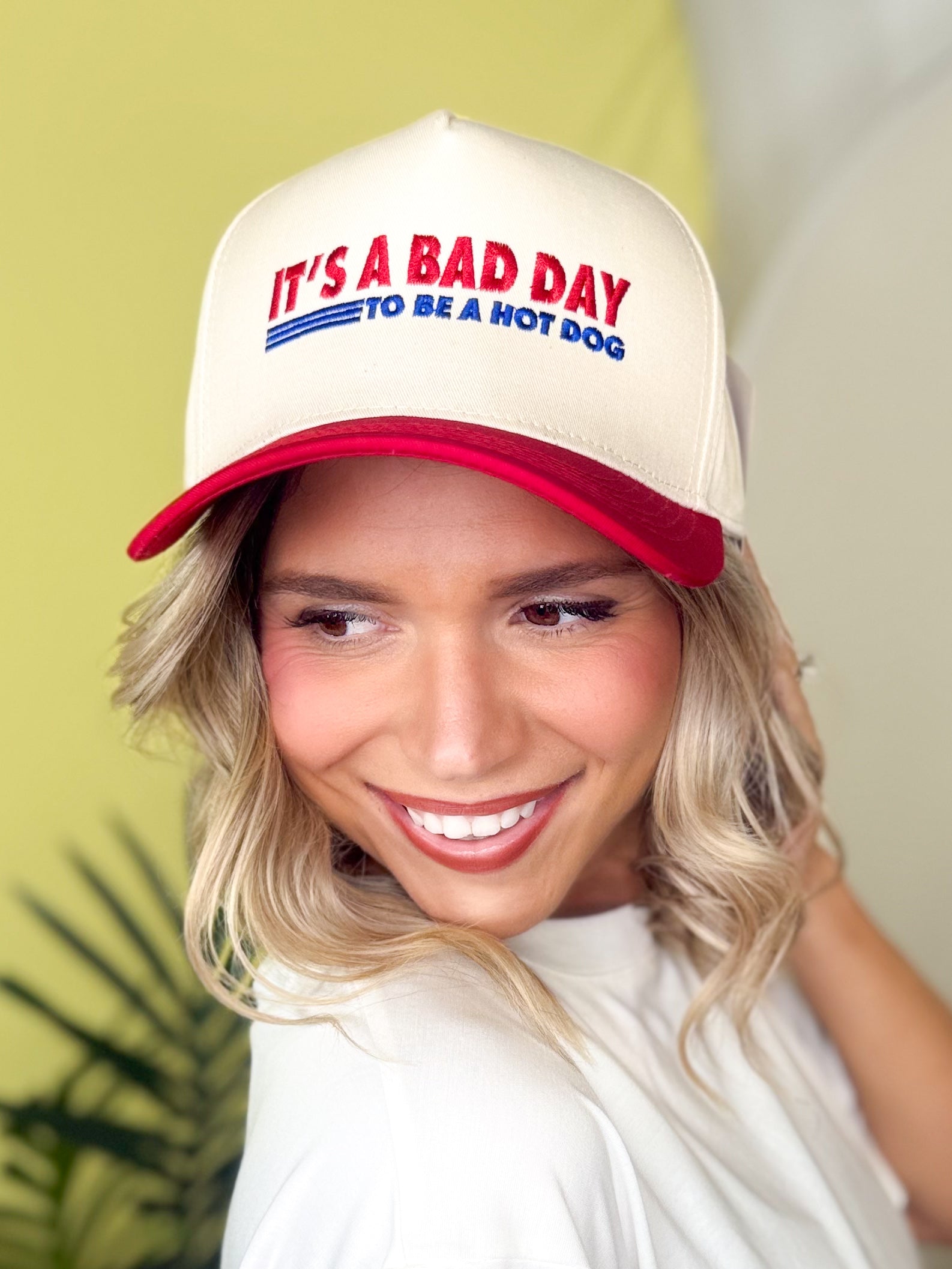It's A Bad Day To Be A Hotdog Cap-330 Headwear-Funky Junque-Heathered Boho Boutique, Women's Fashion and Accessories in Palmetto, FL