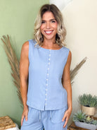 Lila Textured Blouse-110 SHORT SLEEVE TOP-POLAGRAM-Heathered Boho Boutique, Women's Fashion and Accessories in Palmetto, FL
