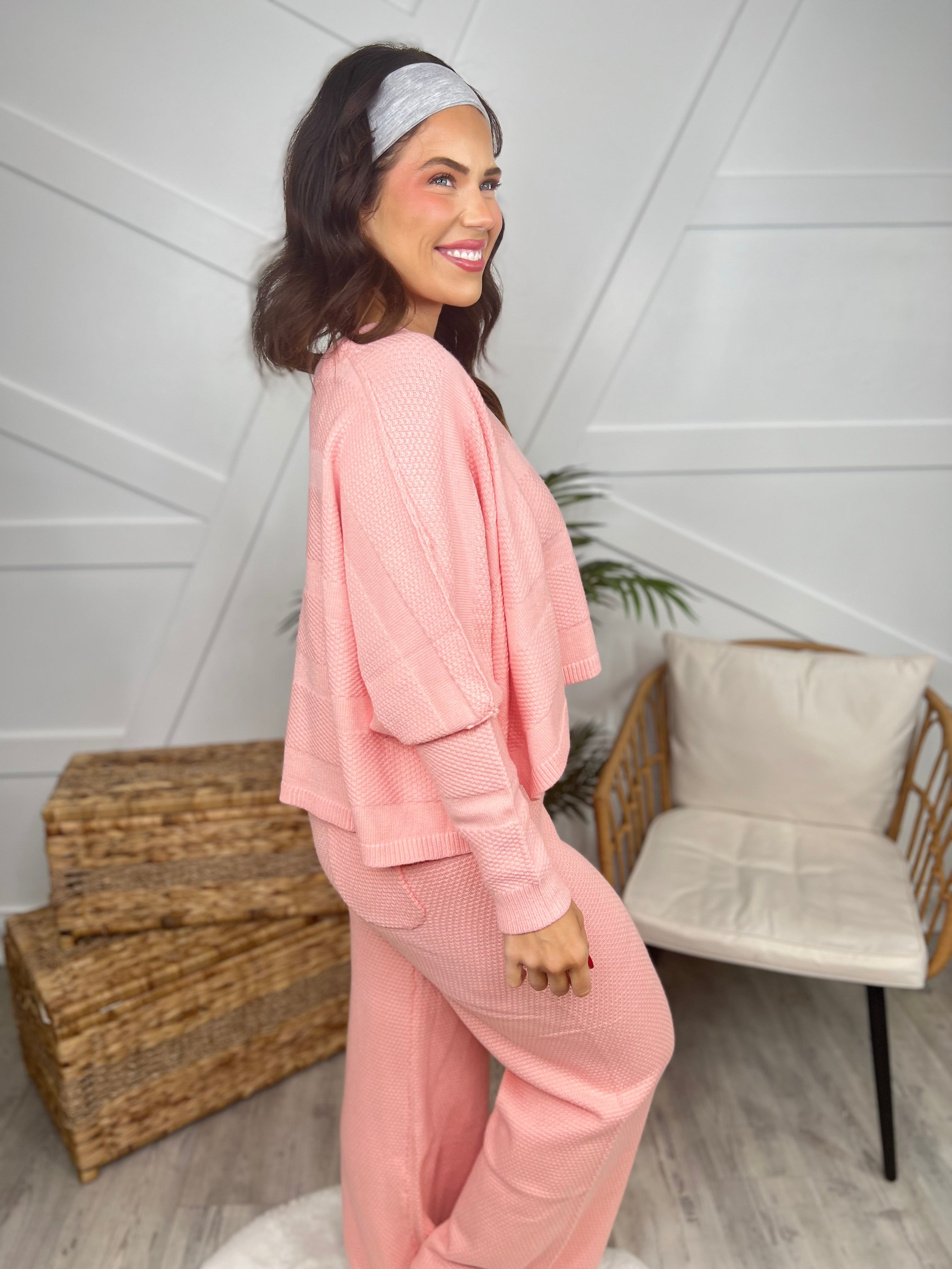 RESTOCK: Coastline Sweater Set-240 Activewear/Sets-Rae Mode-Heathered Boho Boutique, Women's Fashion and Accessories in Palmetto, FL