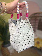 Dotted Up Bucket Bag-320 Bags-Zenana-Heathered Boho Boutique, Women's Fashion and Accessories in Palmetto, FL