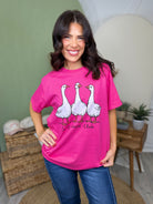 Silly Goose Club 2 Graphic Tee-Heliconia-130 Graphic Tees-Heathered Boho-Heathered Boho Boutique, Women's Fashion and Accessories in Palmetto, FL