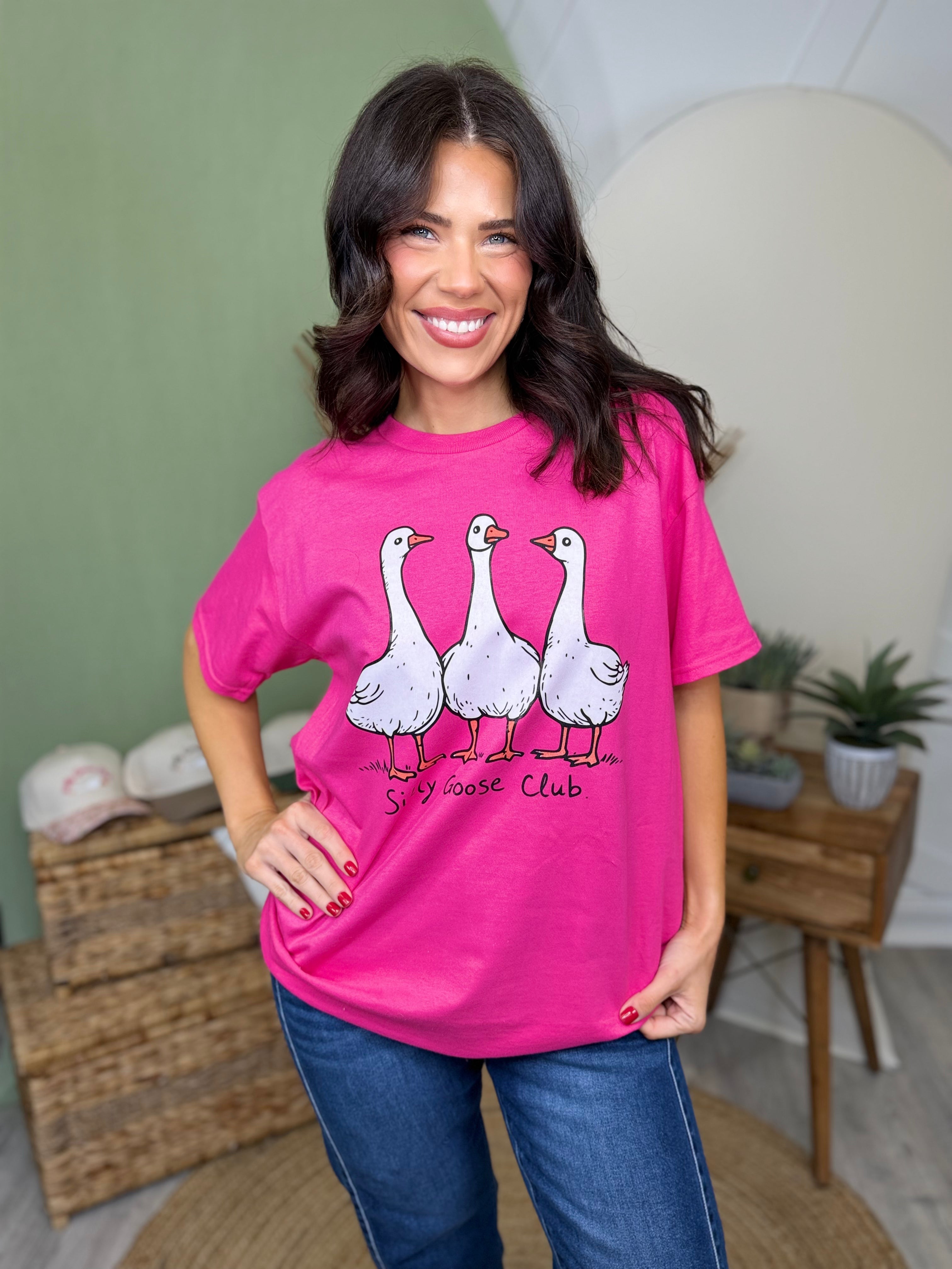 Silly Goose Club 2 Graphic Tee-Heliconia-130 Graphic Tees-Heathered Boho-Heathered Boho Boutique, Women's Fashion and Accessories in Palmetto, FL