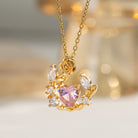 Blush & Bloom Heart Necklace-310 JEWELRY-NIHAO JEWELRY-Heathered Boho Boutique, Women's Fashion and Accessories in Palmetto, FL