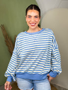 Salt Air Striped Sweater-120 LONG SLEEVE TOPS-HEIMISH-Heathered Boho Boutique, Women's Fashion and Accessories in Palmetto, FL