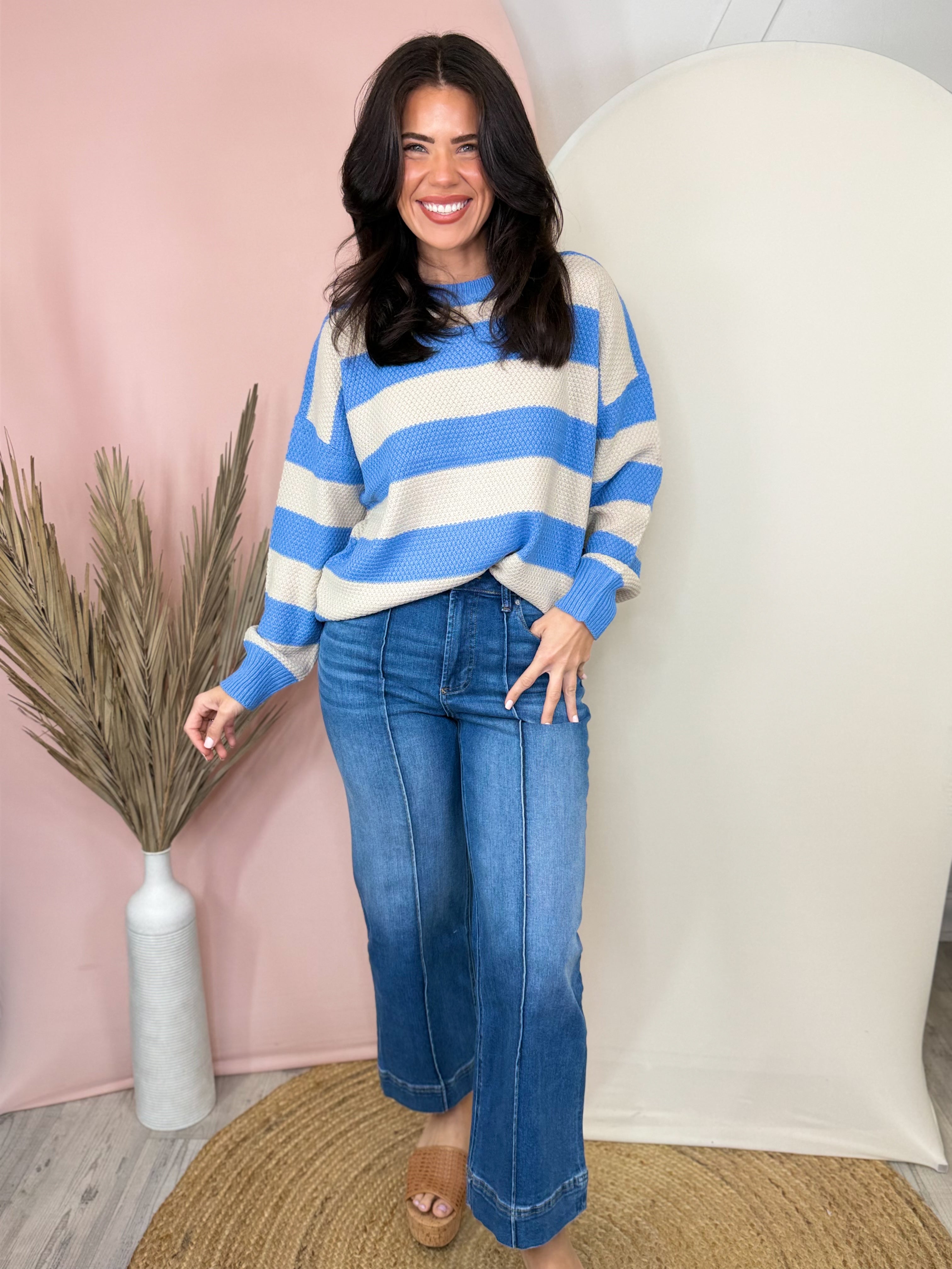 The Everly Wide Leg Jeans-190 JEANS-ZENANA-Heathered Boho Boutique, Women's Fashion and Accessories in Palmetto, FL