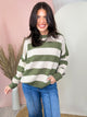 The Harbor Stripe Sweater-125 SWEATER-ZENANA-Heathered Boho Boutique, Women's Fashion and Accessories in Palmetto, FL