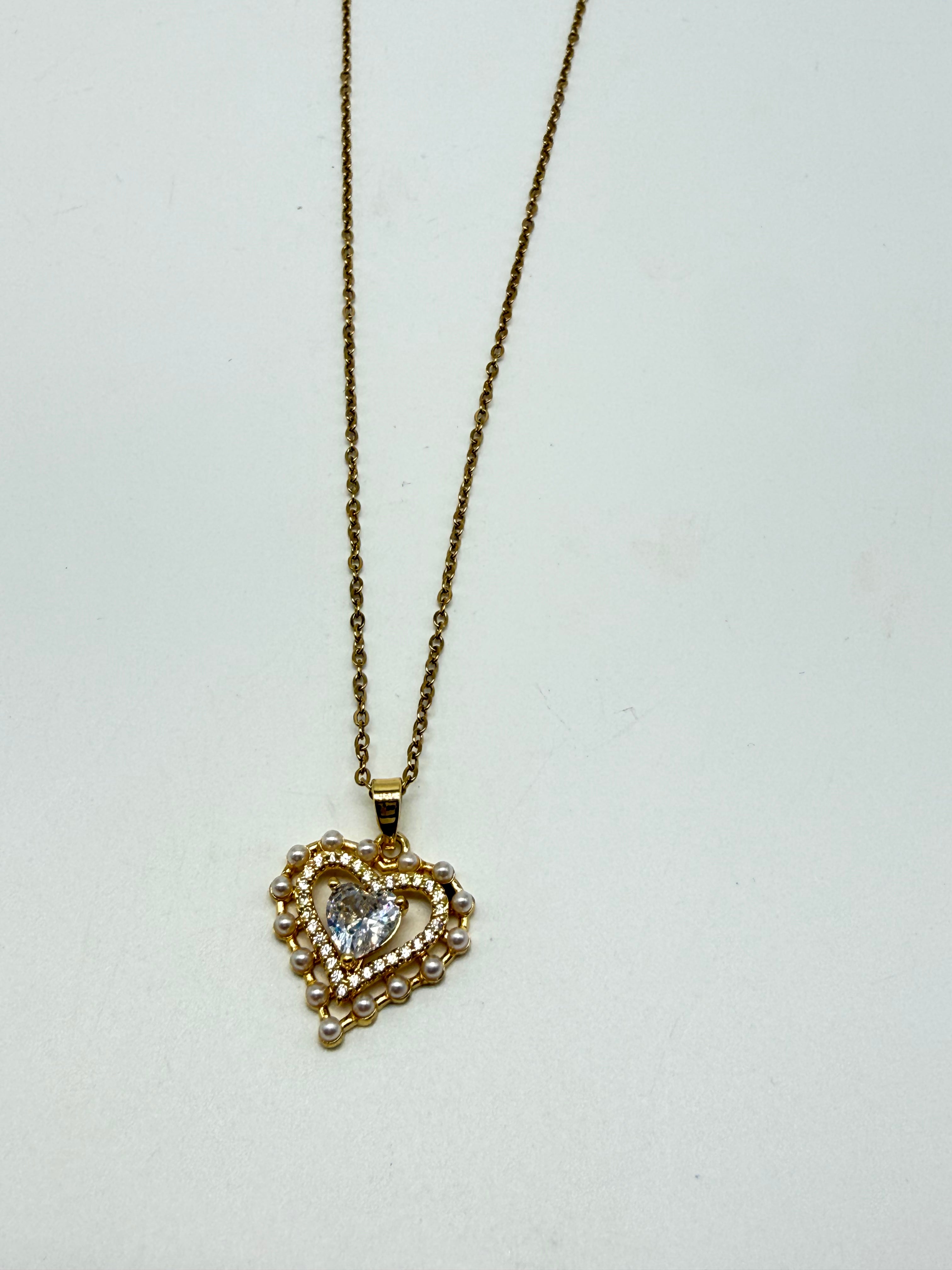 I Choose Heart Necklace-310 Jewelry-NIHAO JEWELRY-Heathered Boho Boutique, Women's Fashion and Accessories in Palmetto, FL