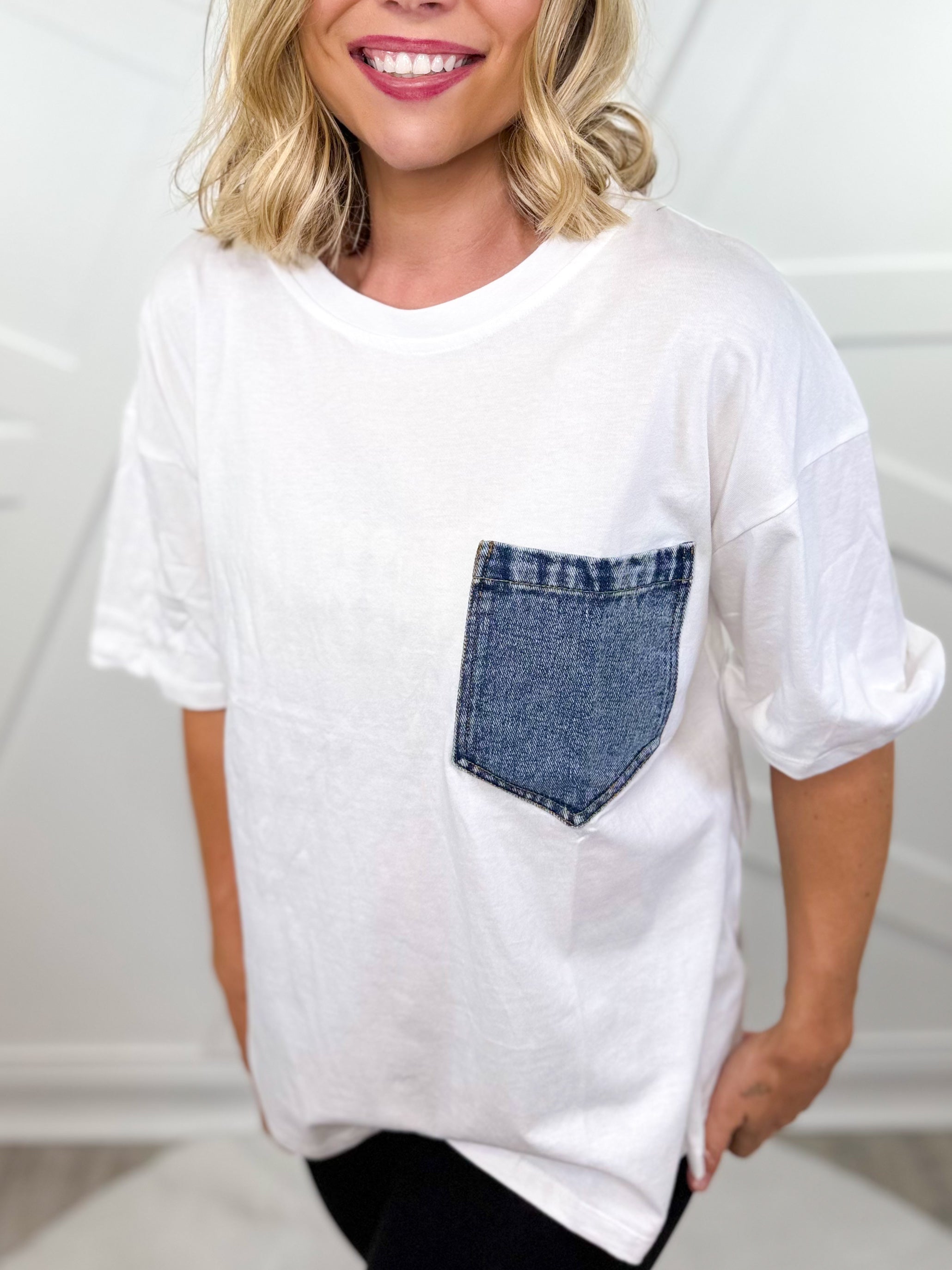 RESTOCK: Little Moments Top-110 SHORT SLEEVE TOP-SEW IN LOVE-Heathered Boho Boutique, Women's Fashion and Accessories in Palmetto, FL