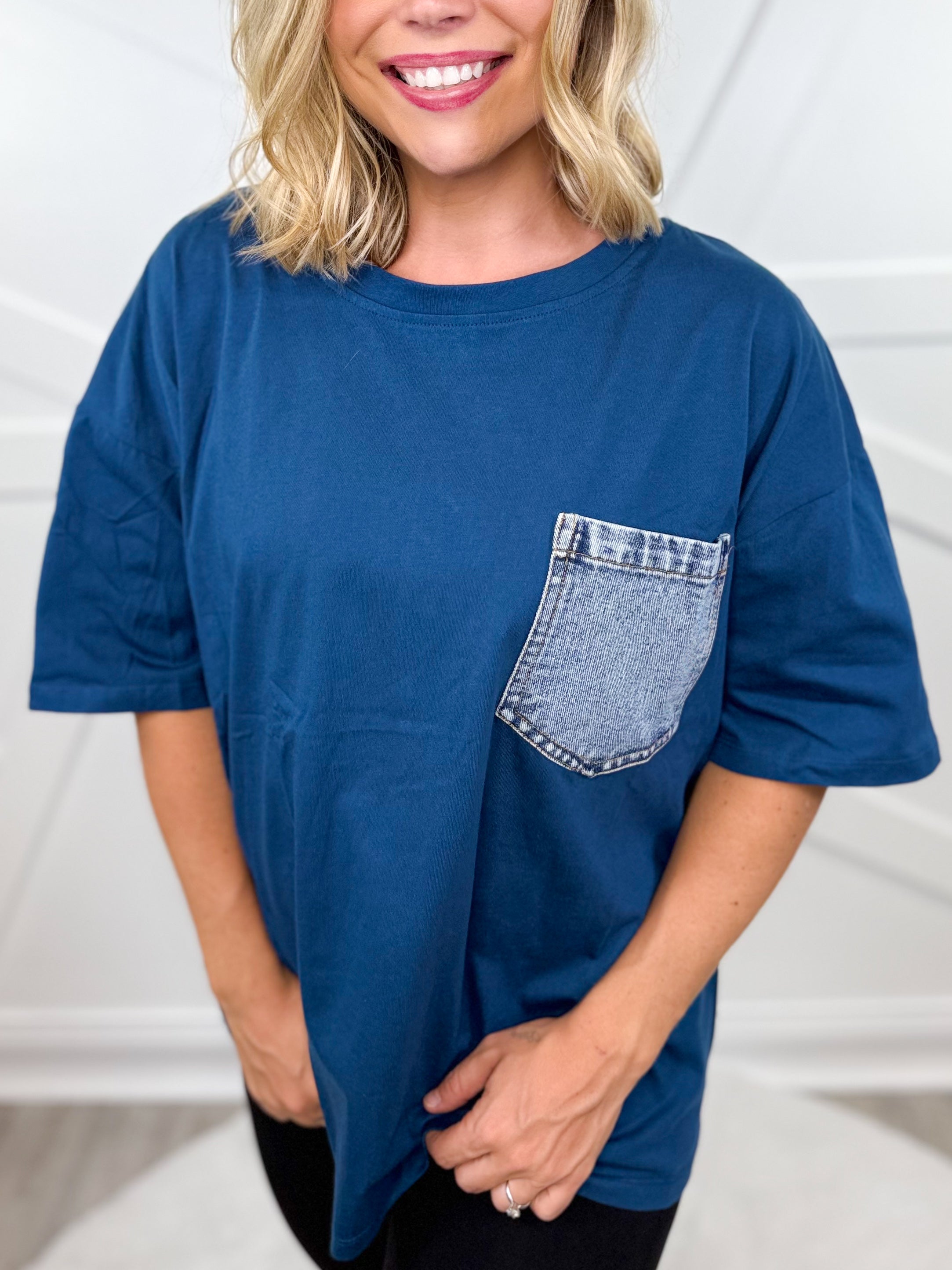 RESTOCK: Little Moments Top-110 SHORT SLEEVE TOP-SEW IN LOVE-Heathered Boho Boutique, Women's Fashion and Accessories in Palmetto, FL