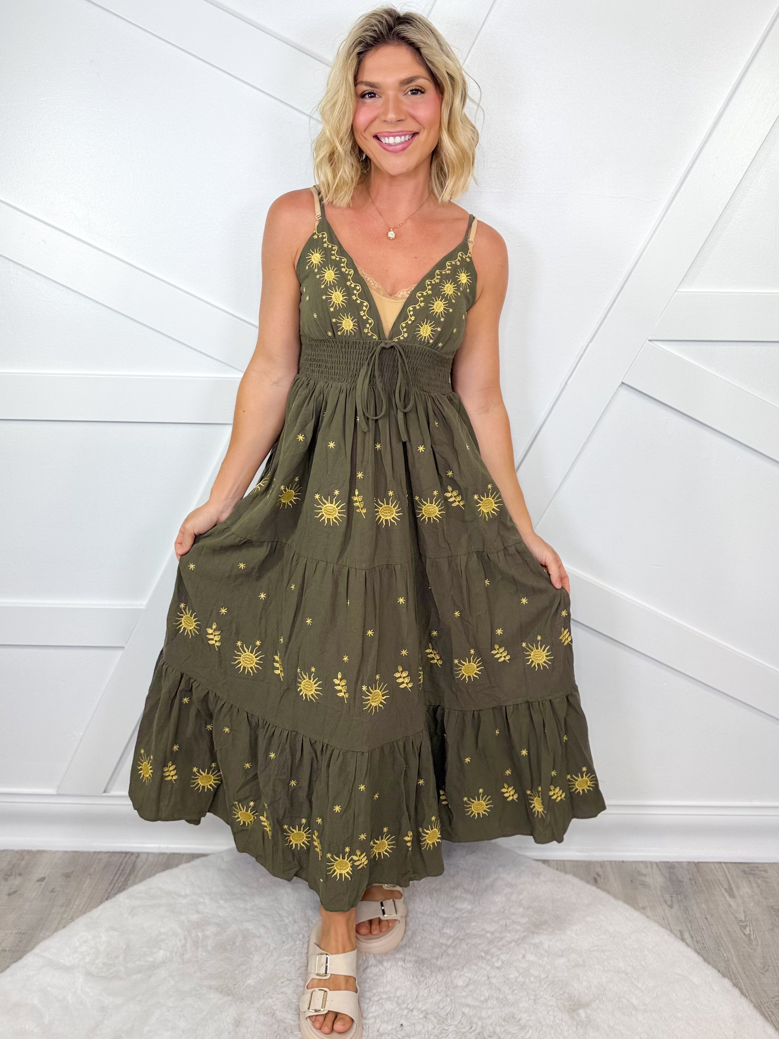 Daylight Dress-230 DRESSES/JUMPSUITS/ROMPERS-Sweet Generis-Heathered Boho Boutique, Women's Fashion and Accessories in Palmetto, FL