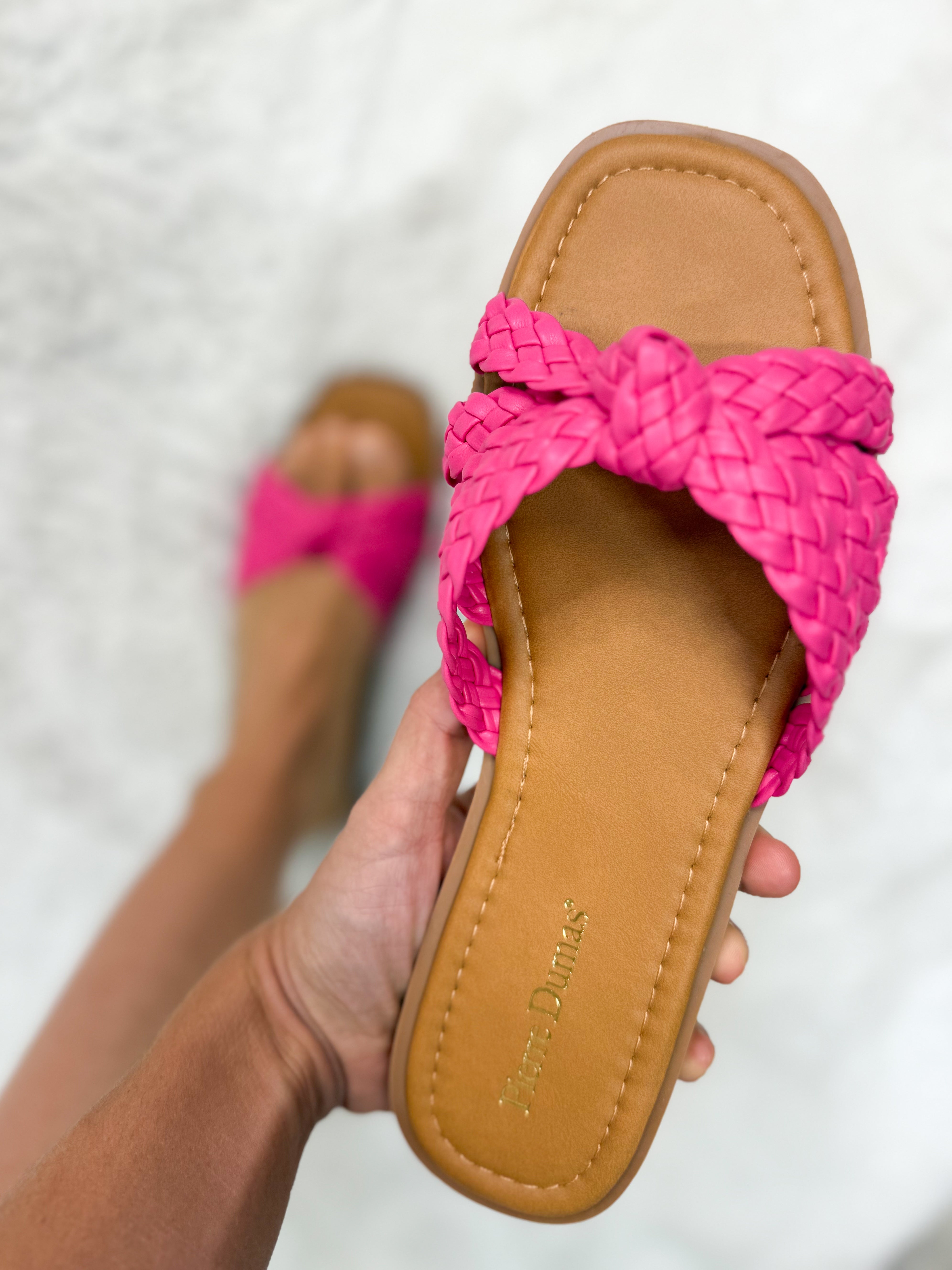 Rich Sandals - Fuchsia-350 SHOES-OLEM SHOE-Heathered Boho Boutique, Women's Fashion and Accessories in Palmetto, FL