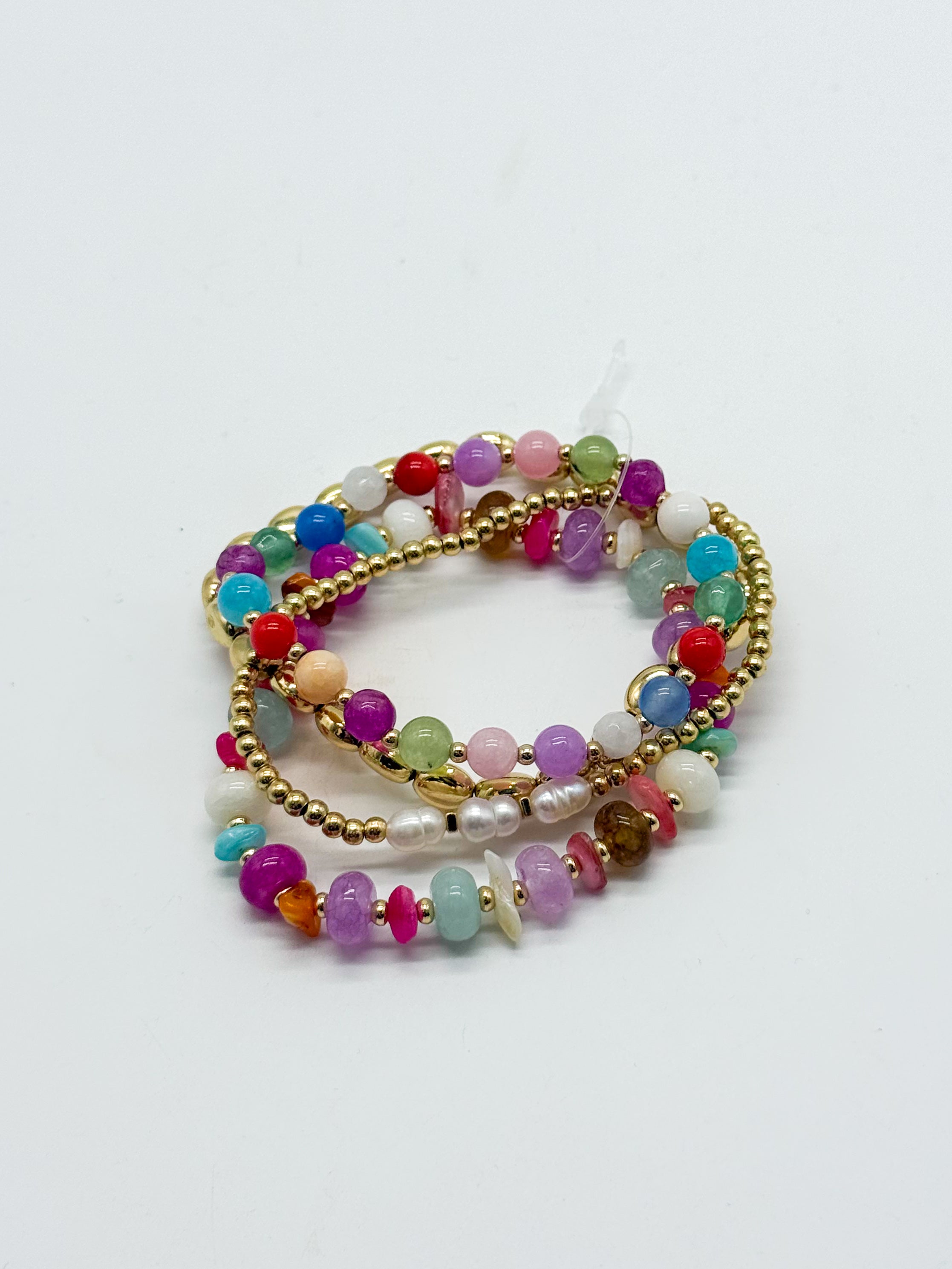 The Tide Brought In Stretch Bracelet Stack-310 Jewelry-Joia Trading-Heathered Boho Boutique, Women's Fashion and Accessories in Palmetto, FL