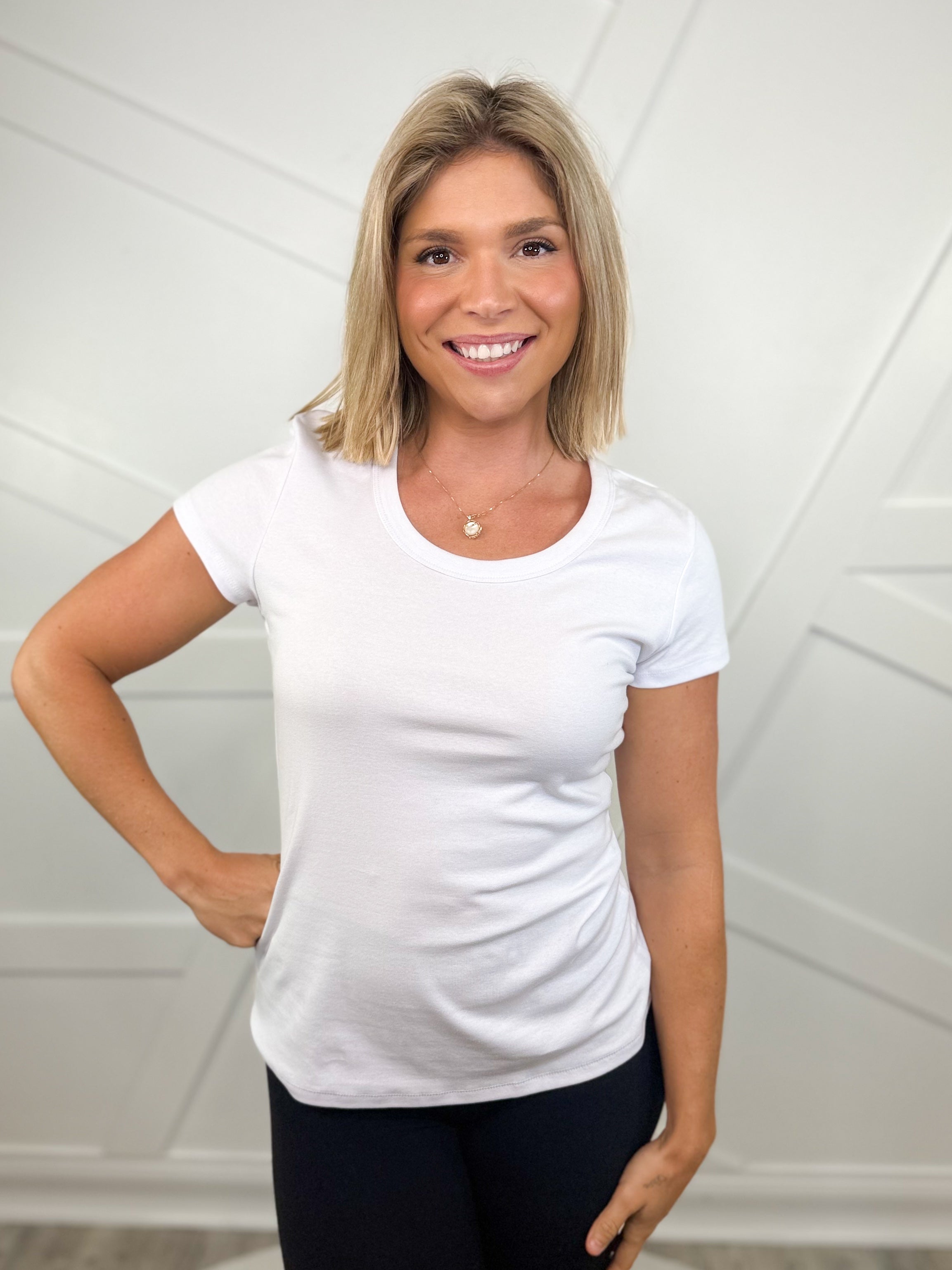 Daily Affairs Top-110 SHORT SLEEVE TOP-YELETE-Heathered Boho Boutique, Women's Fashion and Accessories in Palmetto, FL