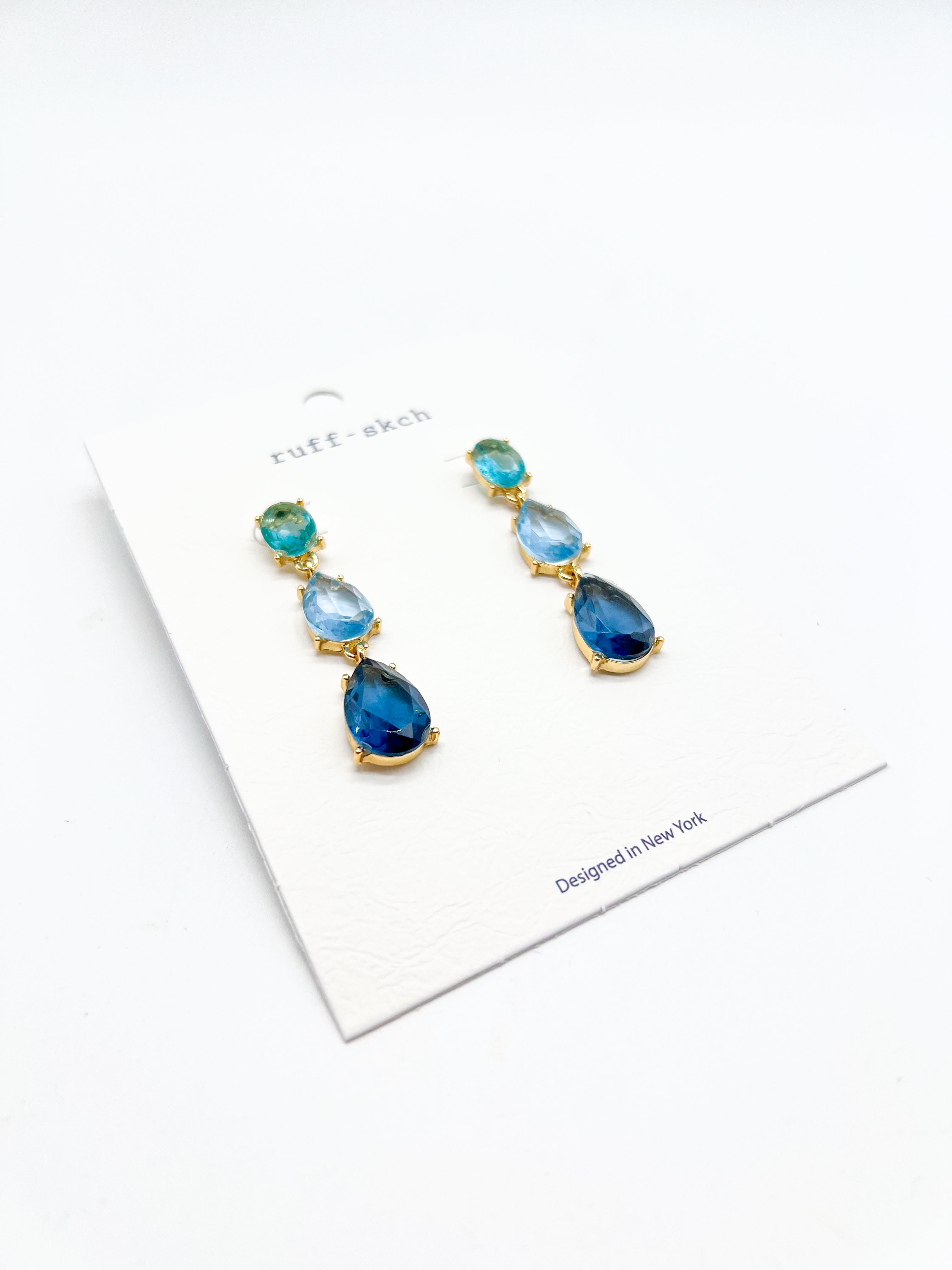 Colorful Raindrop Earrings-310 Jewelry-Rough Sketch-Heathered Boho Boutique, Women's Fashion and Accessories in Palmetto, FL