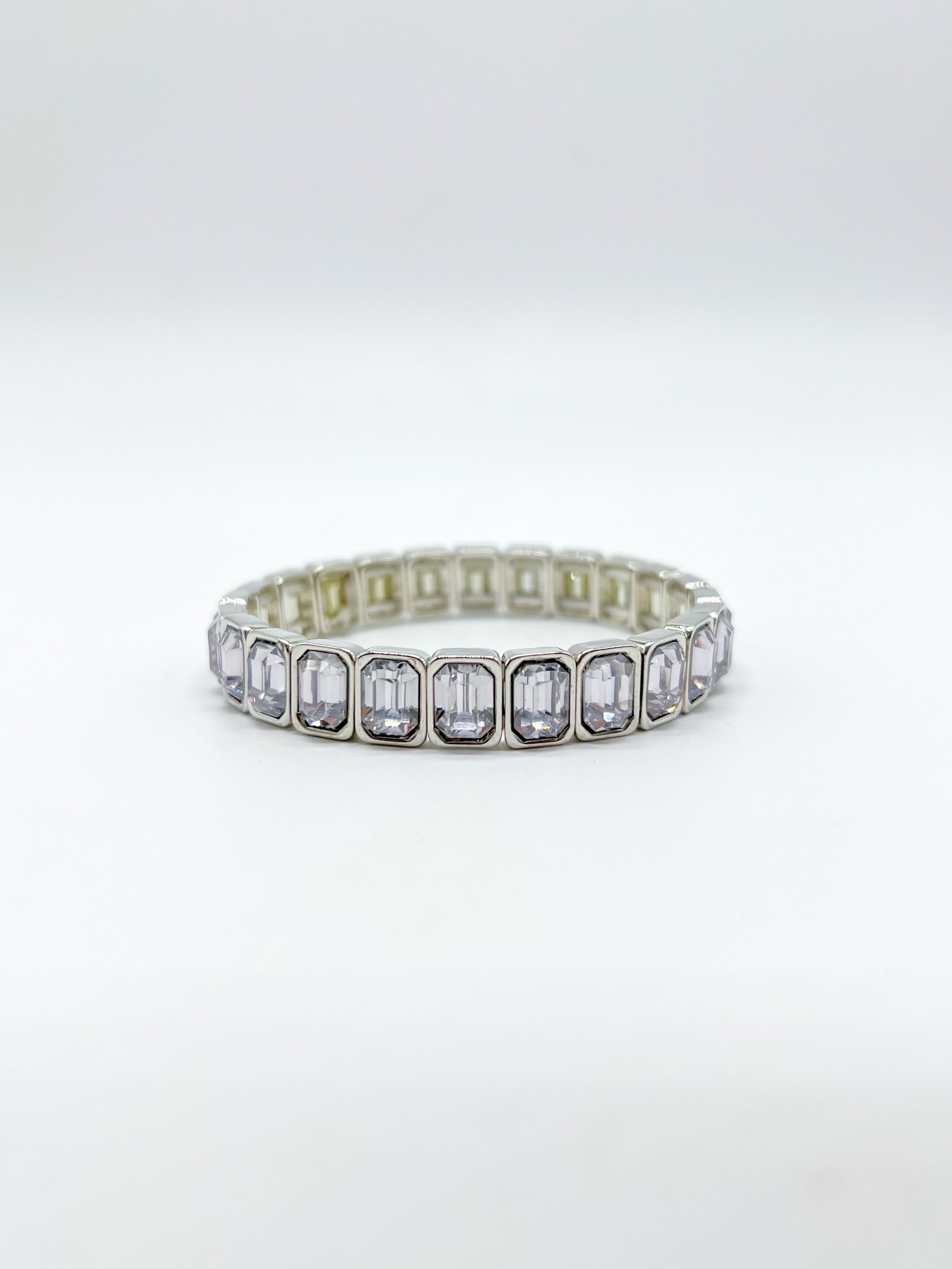 Bring on the Bling Stretch Bracelet-310 Jewelry-Rough Sketch-Heathered Boho Boutique, Women's Fashion and Accessories in Palmetto, FL